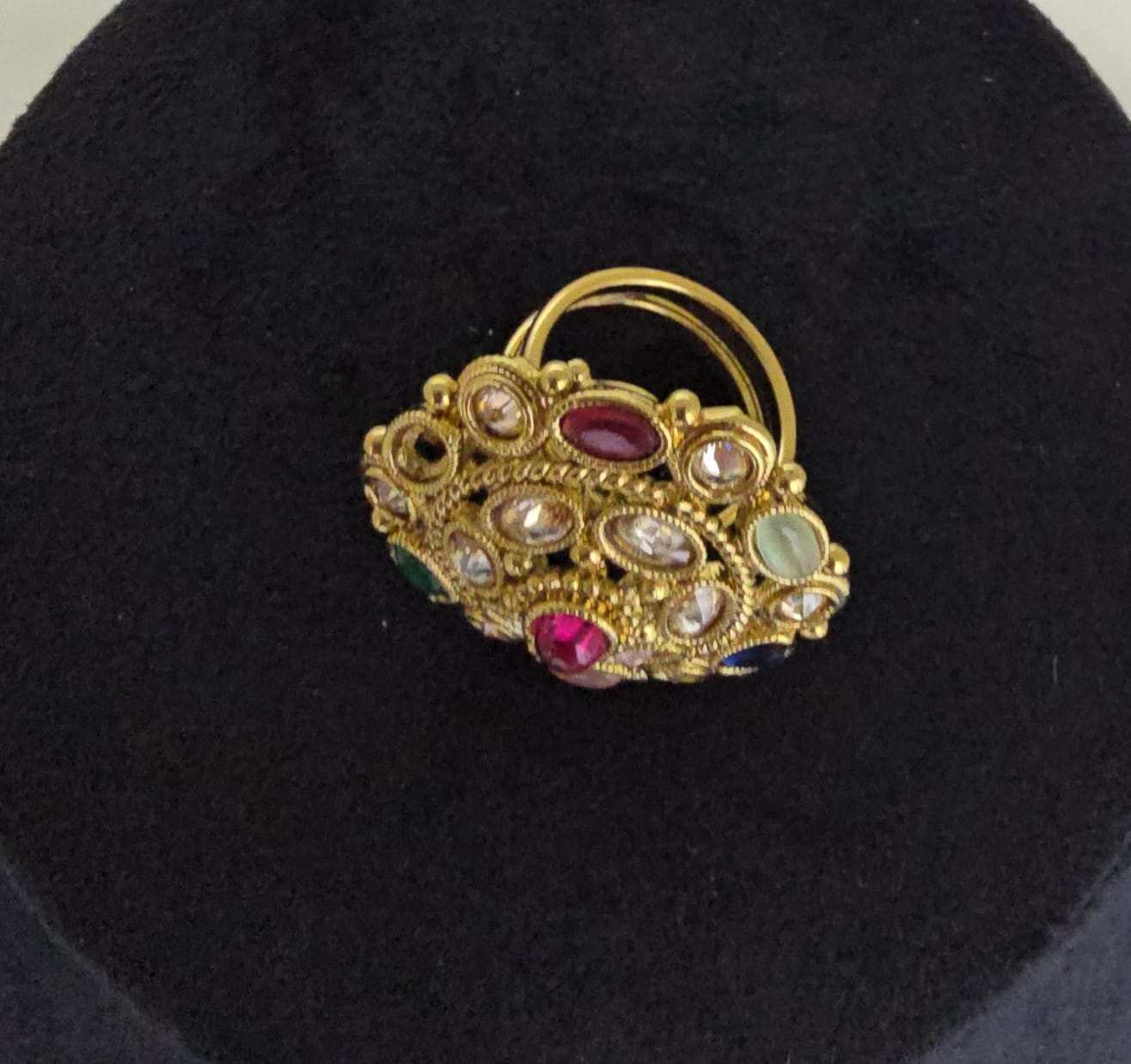 Vintage Multi-Gemstone Golden Ring