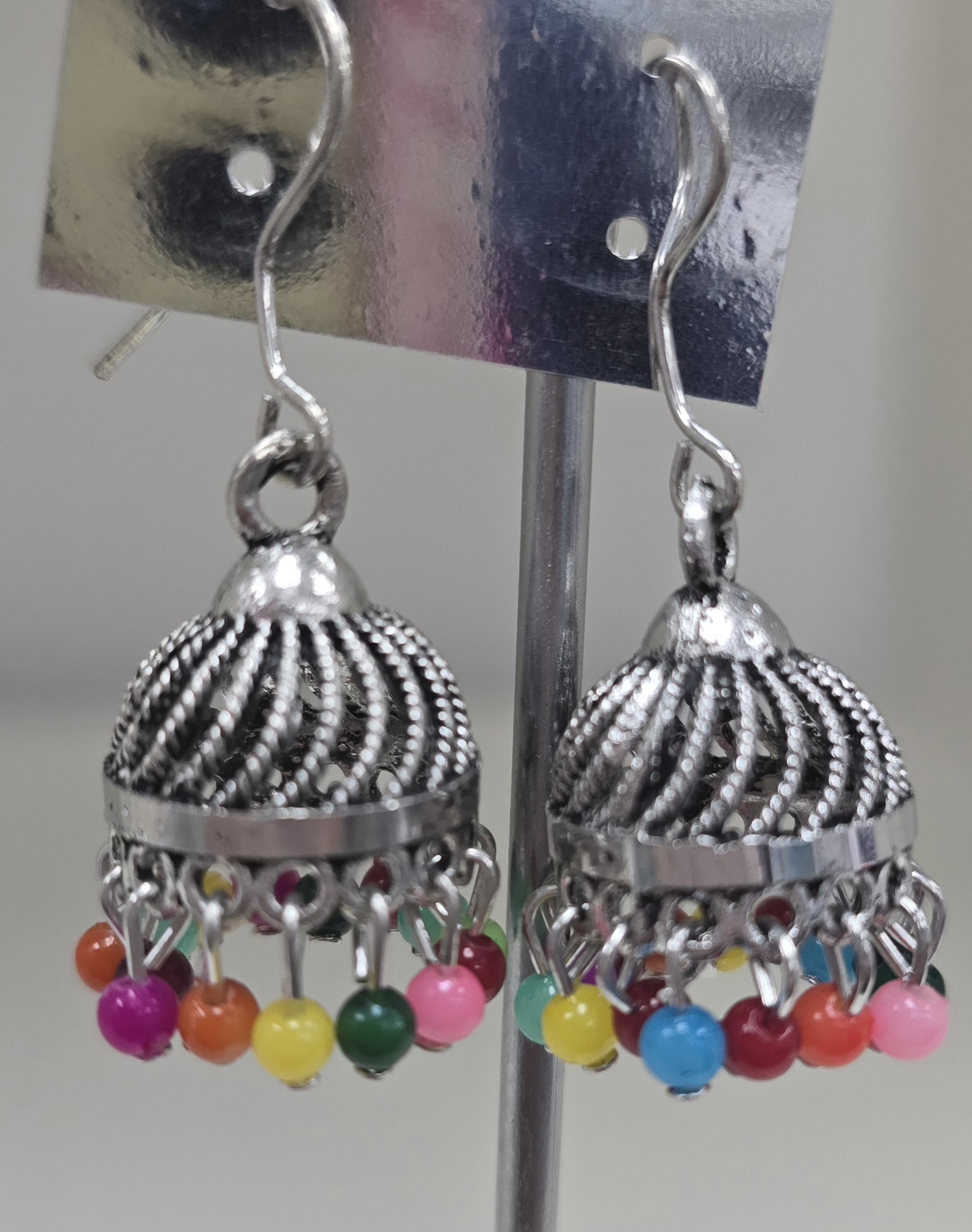 Oxidised Multicolor Statement Earrings in 4 designs