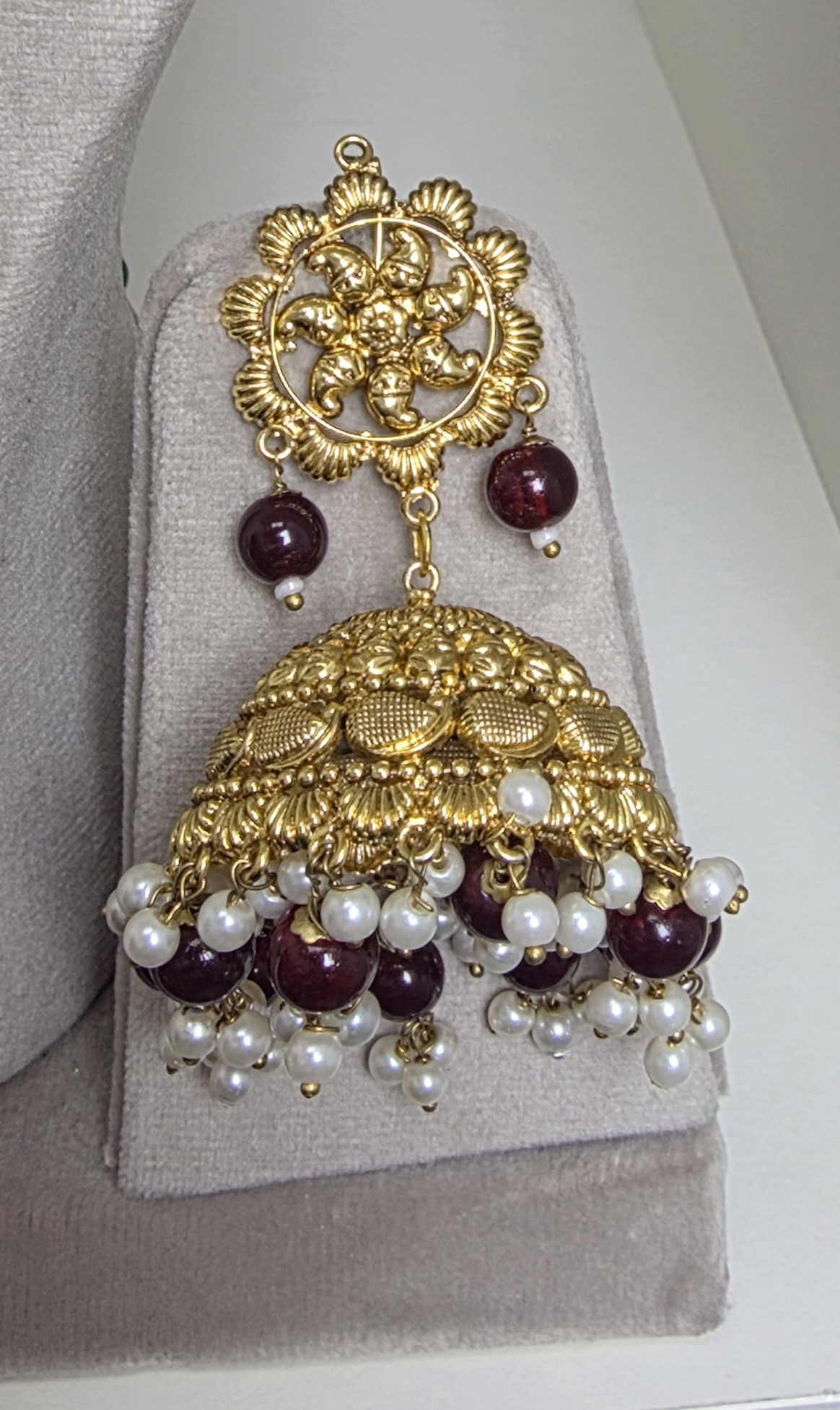 Traditional Gold-Plated Necklace Set with tikka