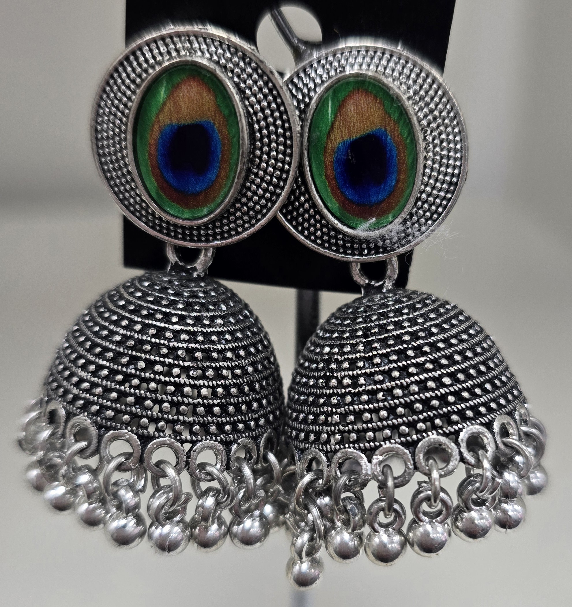 Peacock Jhumka Earrings