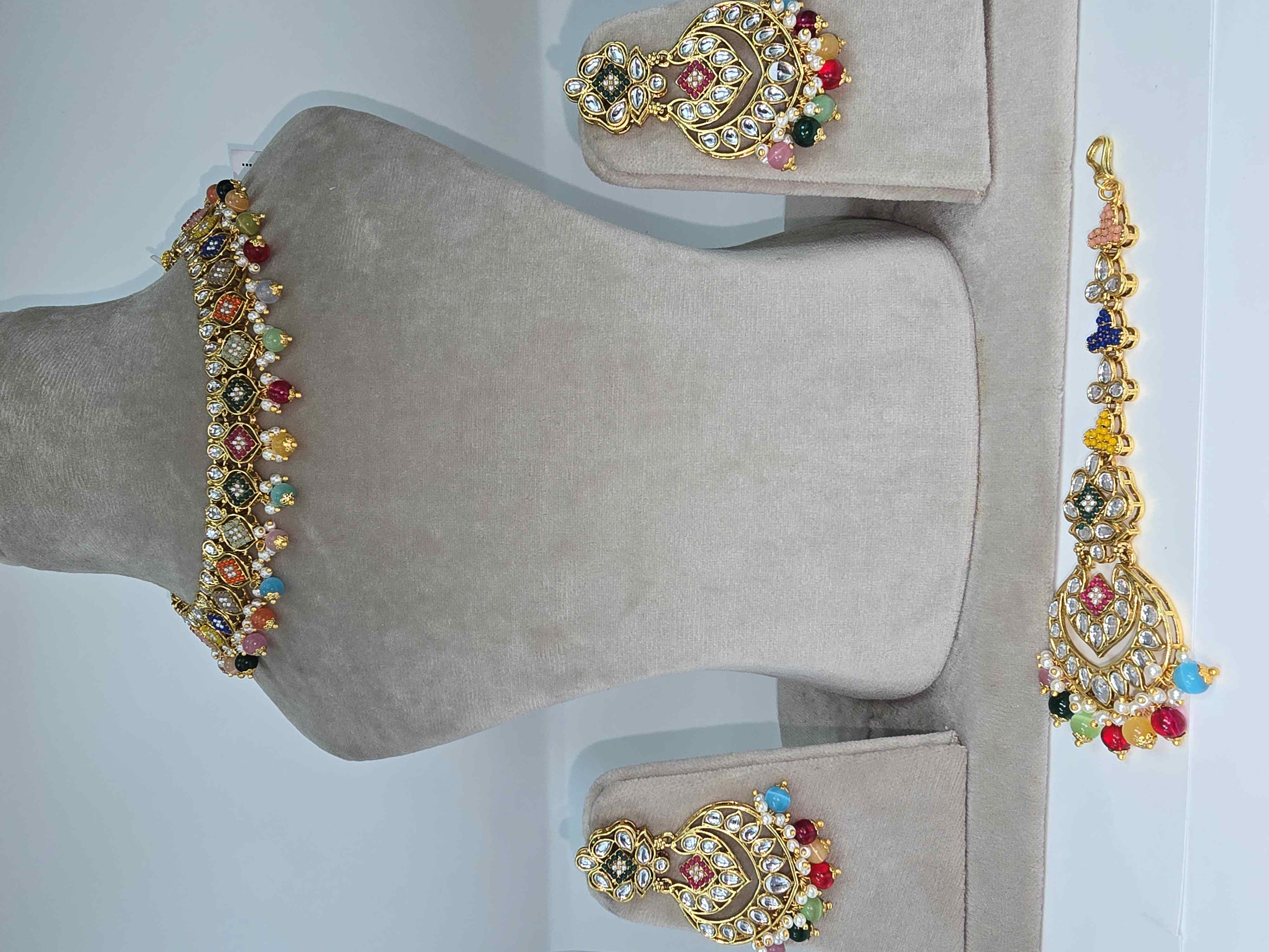 Traditional Multicolour Jewellery Set