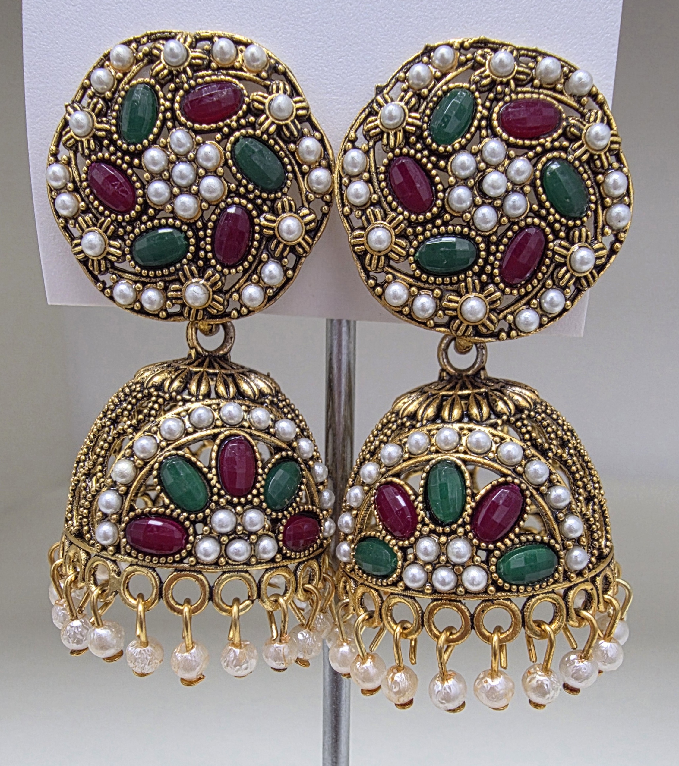Traditional Indian Jhumka Earrings