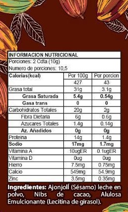 Esparcible Ajonjolí, Cacao y Alulosa