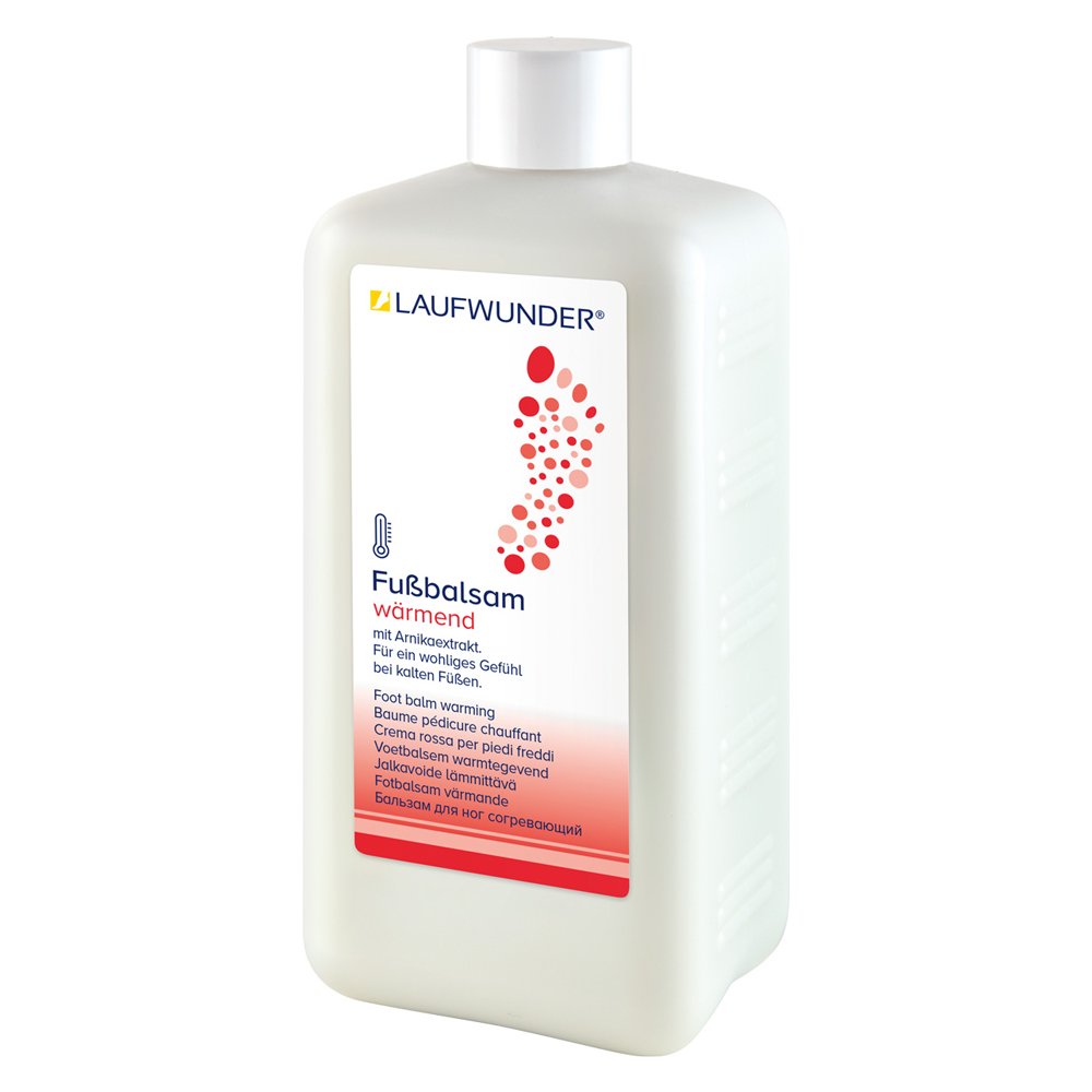 Laufwunder Foot balm warming, šildomasis pėdų balzamas, 500 ml (be dozatoriaus)