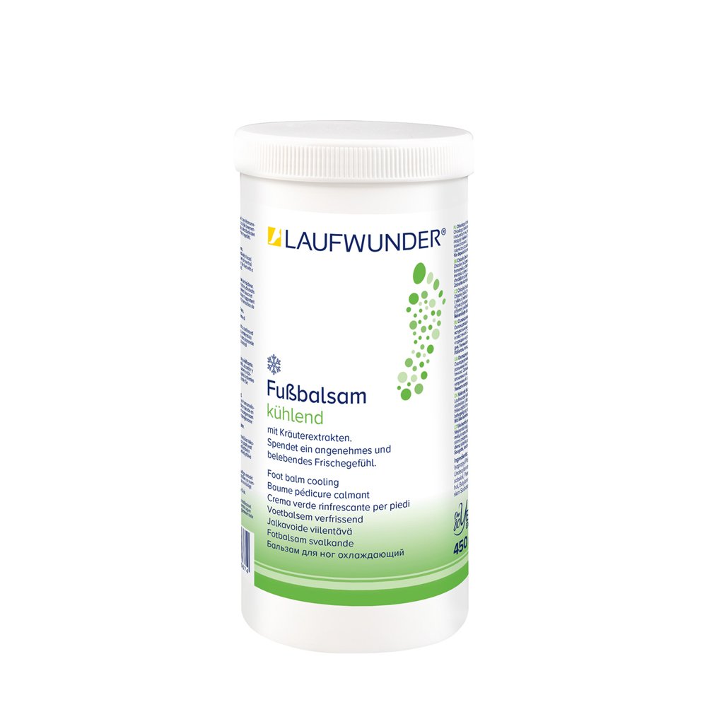 Laufwunder Fussbalsam Kuhlend, vėsinamasis pėdų balzamas, 450 ml (be dozatoriaus)