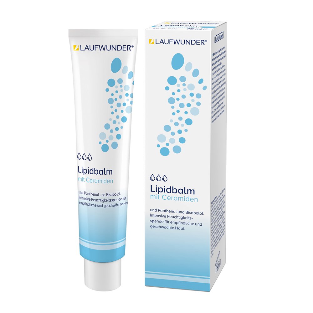 Laufwunder Lipidbalm, balzamas su lipidais, sausai ir jautriai pėdų odai, 75 ml