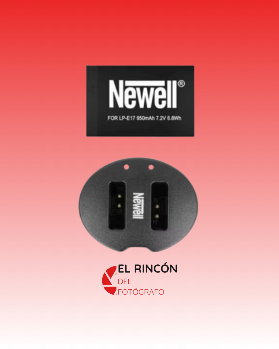 Kit de batería LP-E17, 950mAh, y cargador doble, para Canon