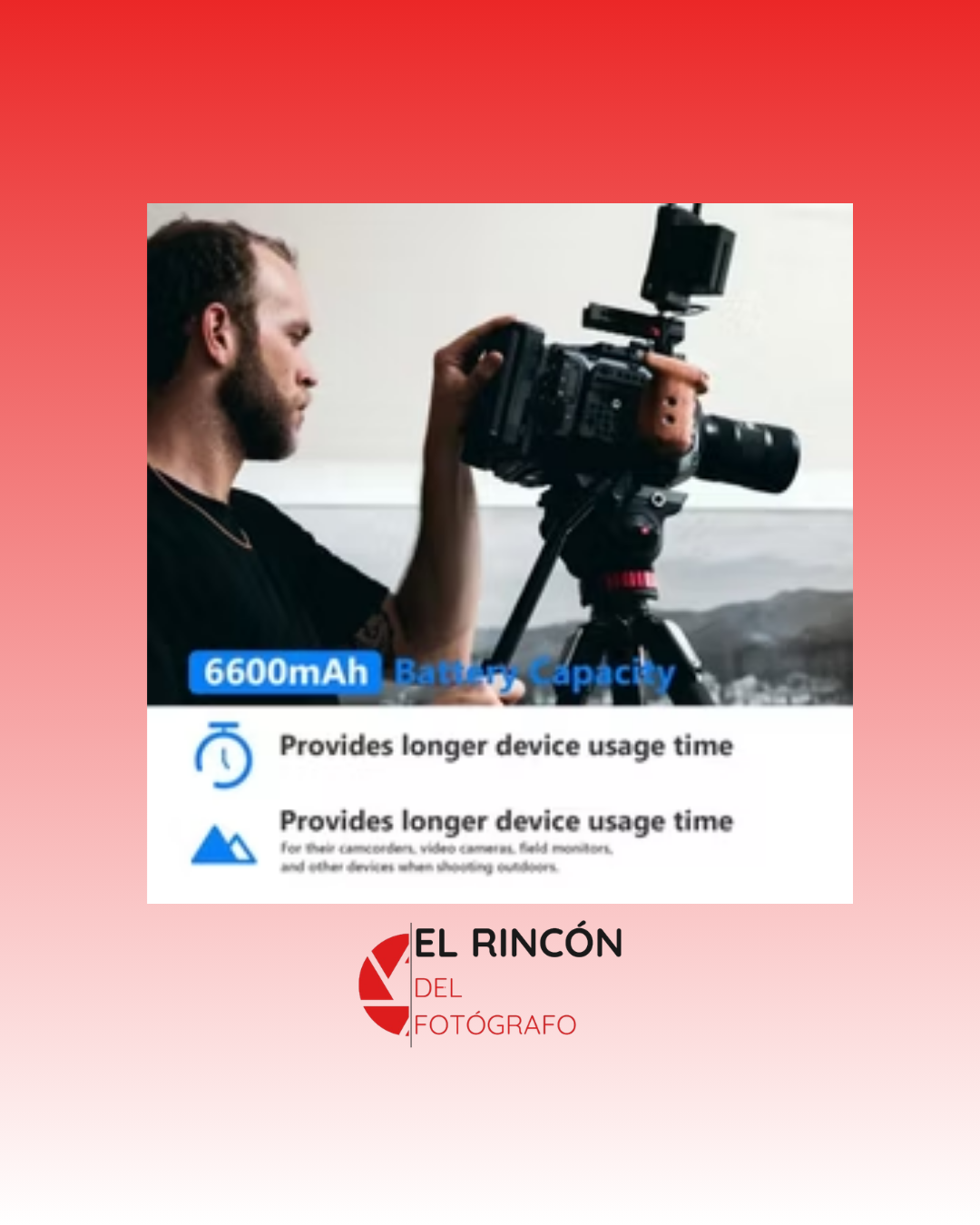 NEEWER Concept Batería NP-F970, 6600mAh, 7.4v