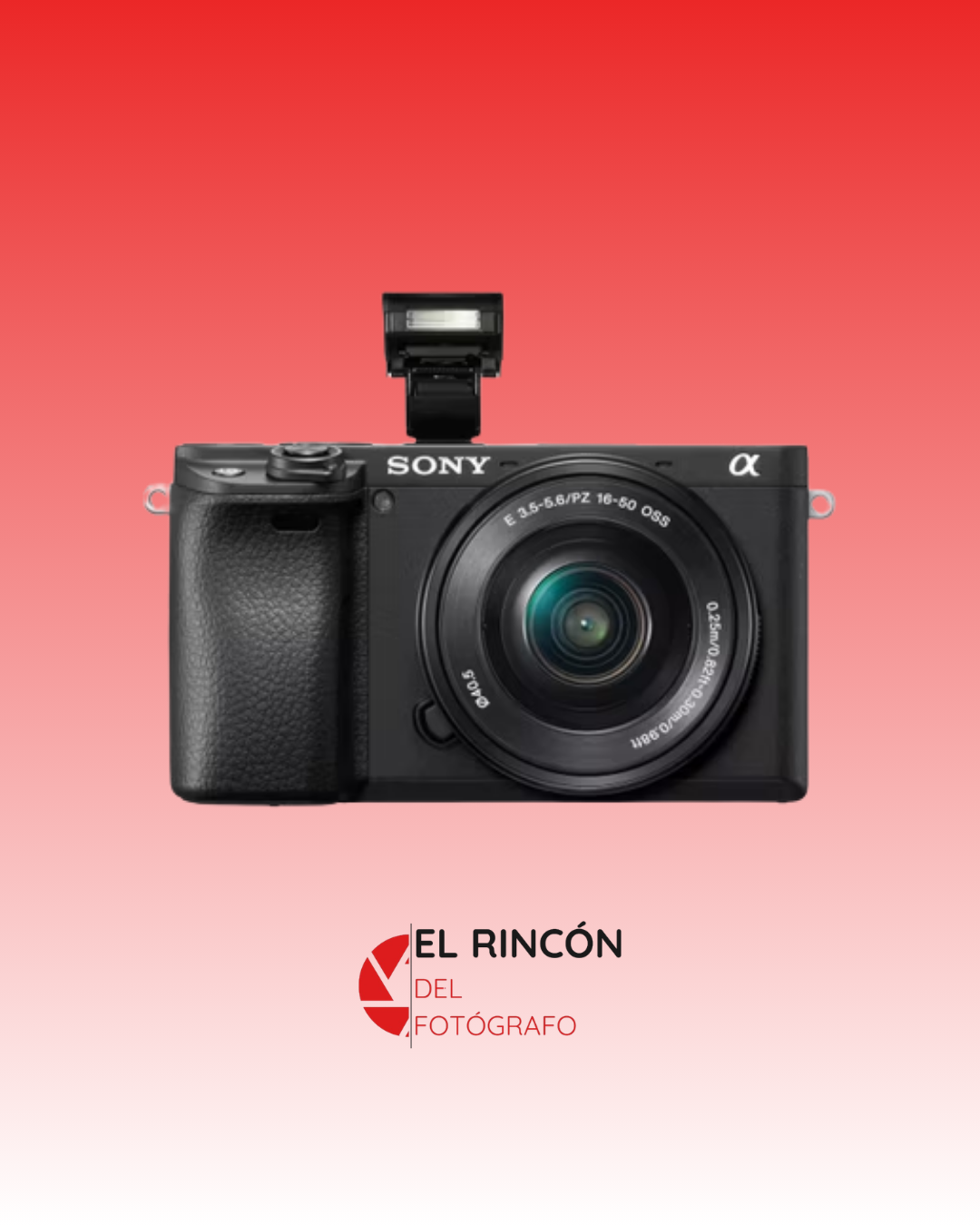 Cámara Sony Alpha A6400 con lente Sony 16-50mm OSS II Open Box