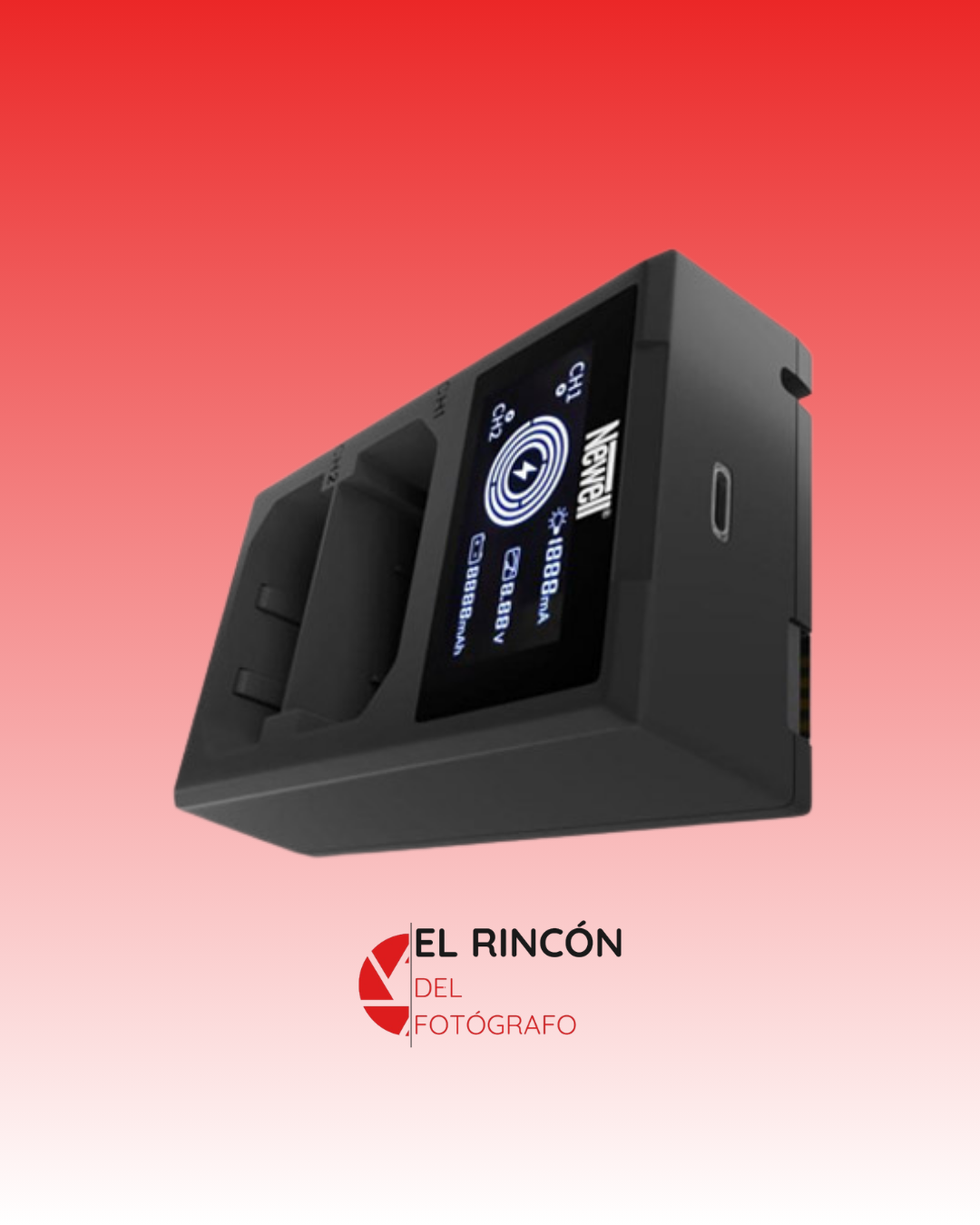 Cargador Doble USB-C Newell FDL-USB-C para Sony NP-FZ100