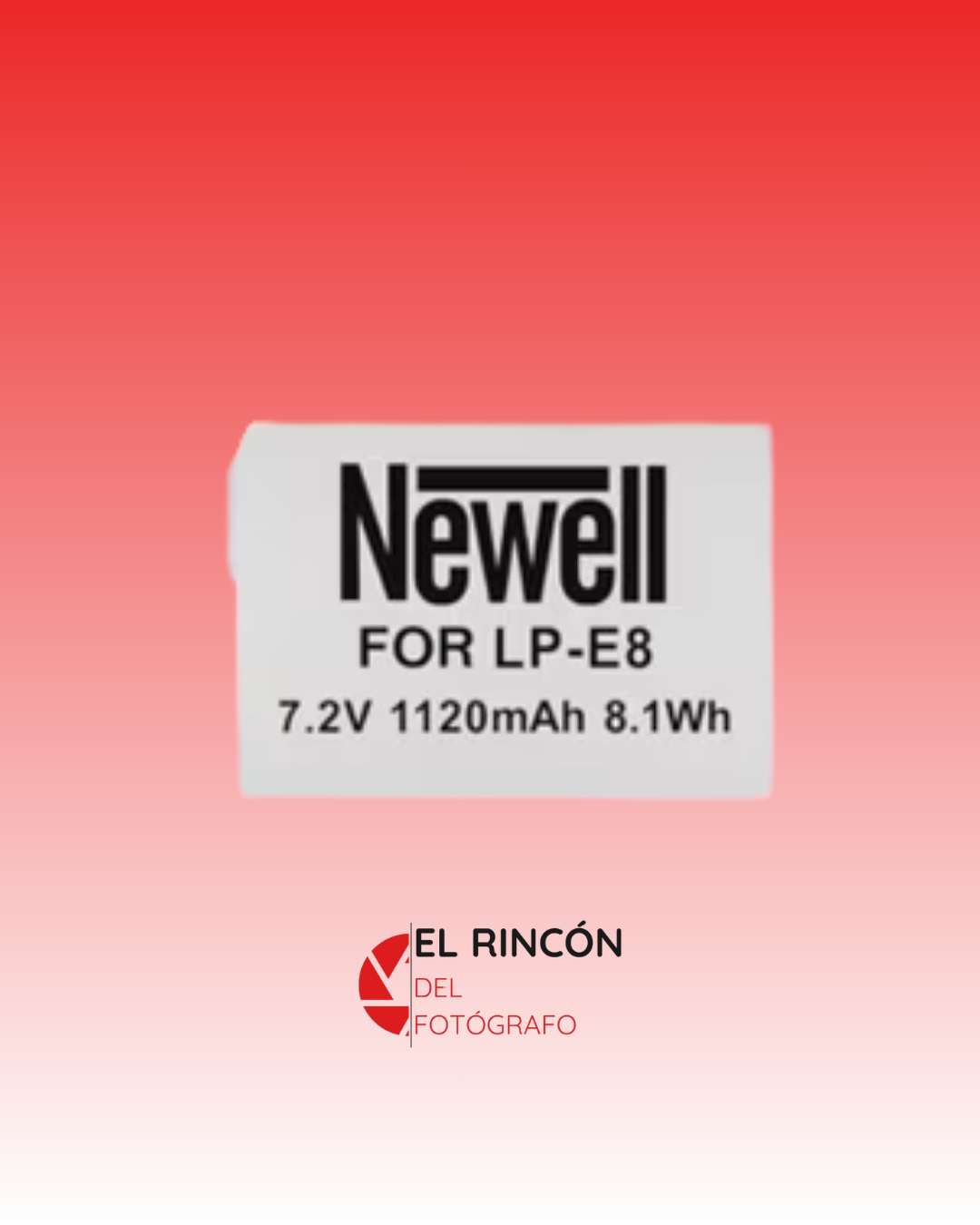 Batería Newell LP-E8, 1120mAh, para Canon