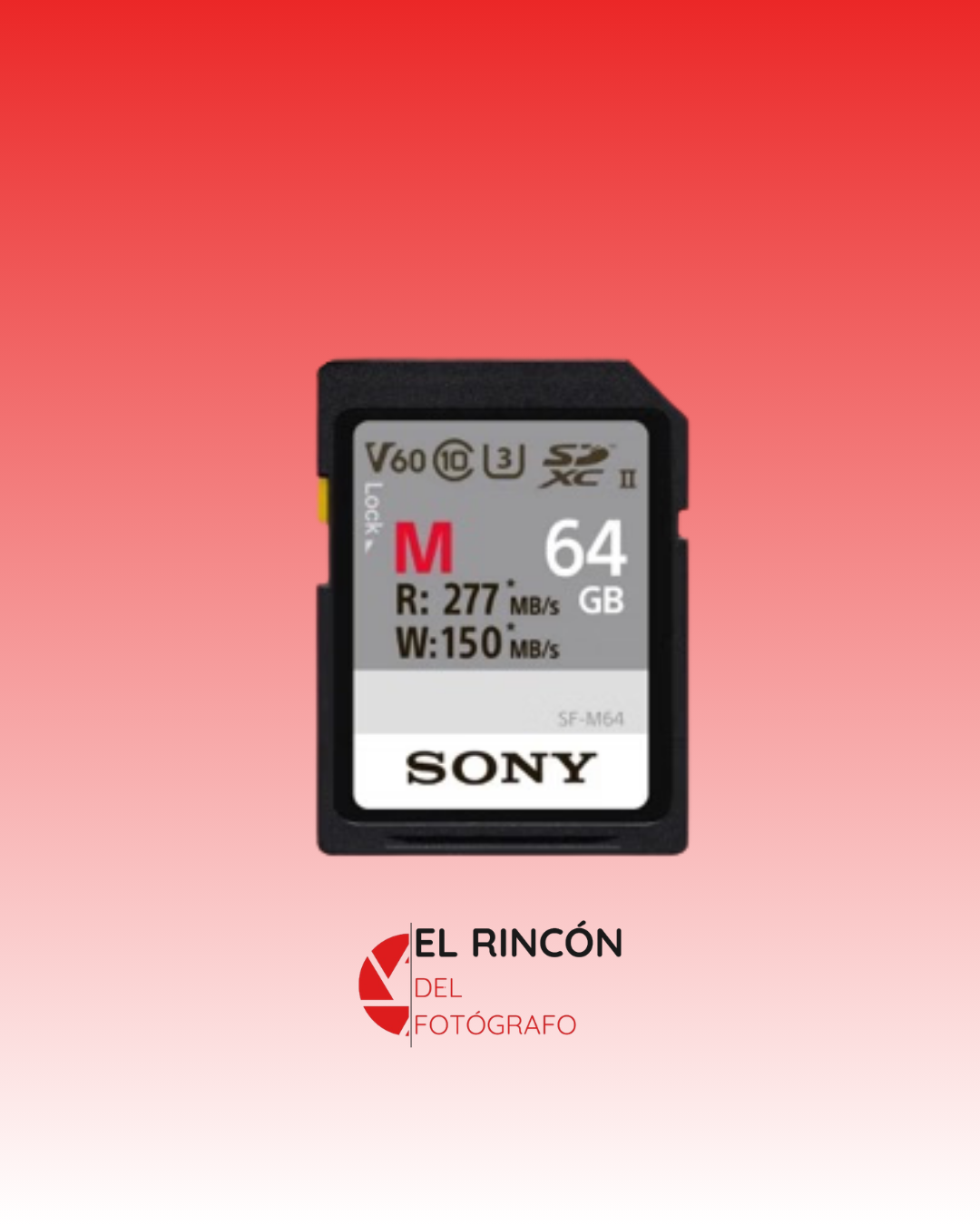 Tarjeta de memoria SD 64gb V60 UHS-II serie SF-M