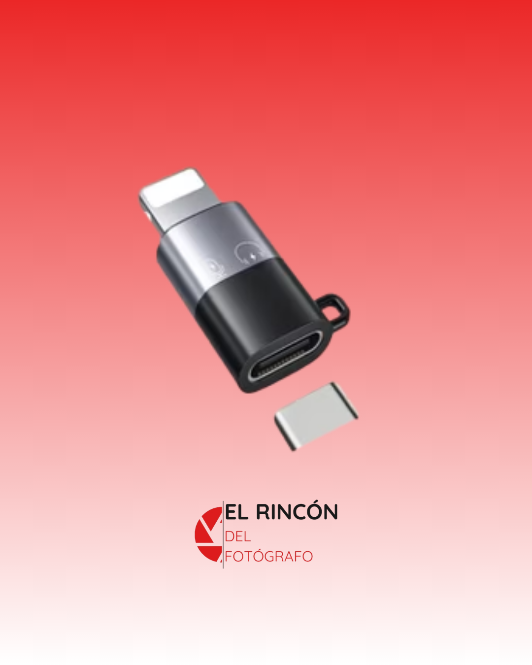 Adaptadores de Teléfono DJI Mic / USB C a puerto Lightning - carga rápida y transferencia de datos para iPhone / PC / Mac / Receptor de micrófono