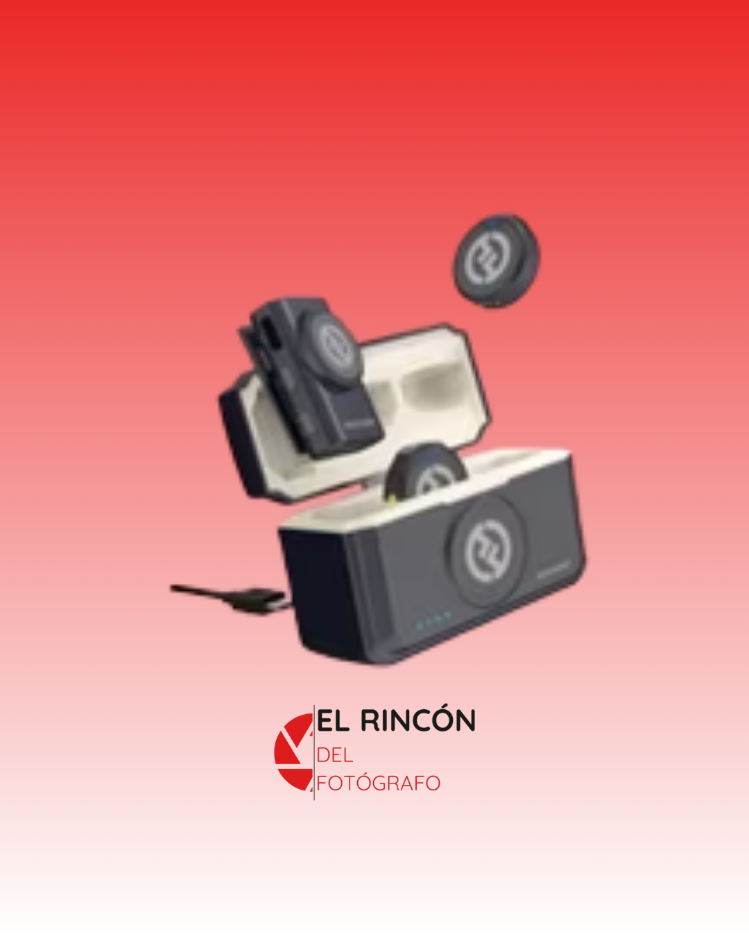 Kit de micrófonos inalámbricos Hollyland Lark M2 Duo Combo, Android/IPhone/Cámara