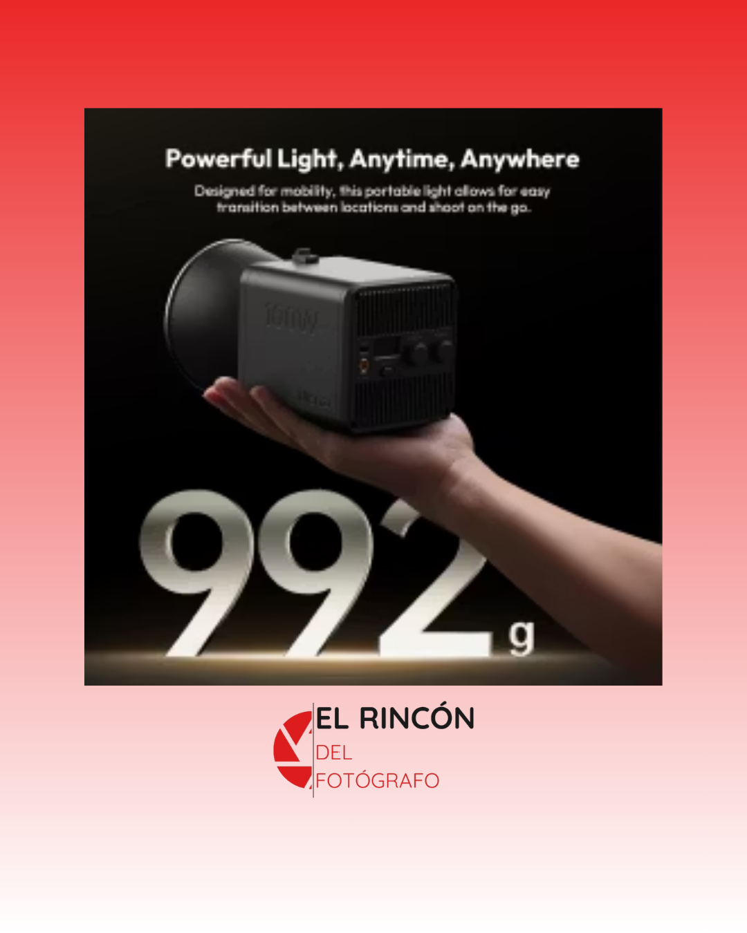 LED Ulanzi ML100RGB, 100watts, RGB, batería