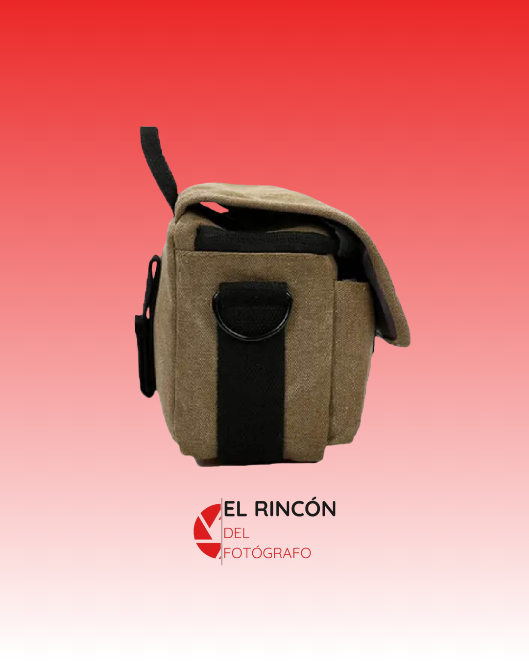 Bolso Retro Vintage, Pequeño y Portable Para Cámaras y lentes (Caqui)