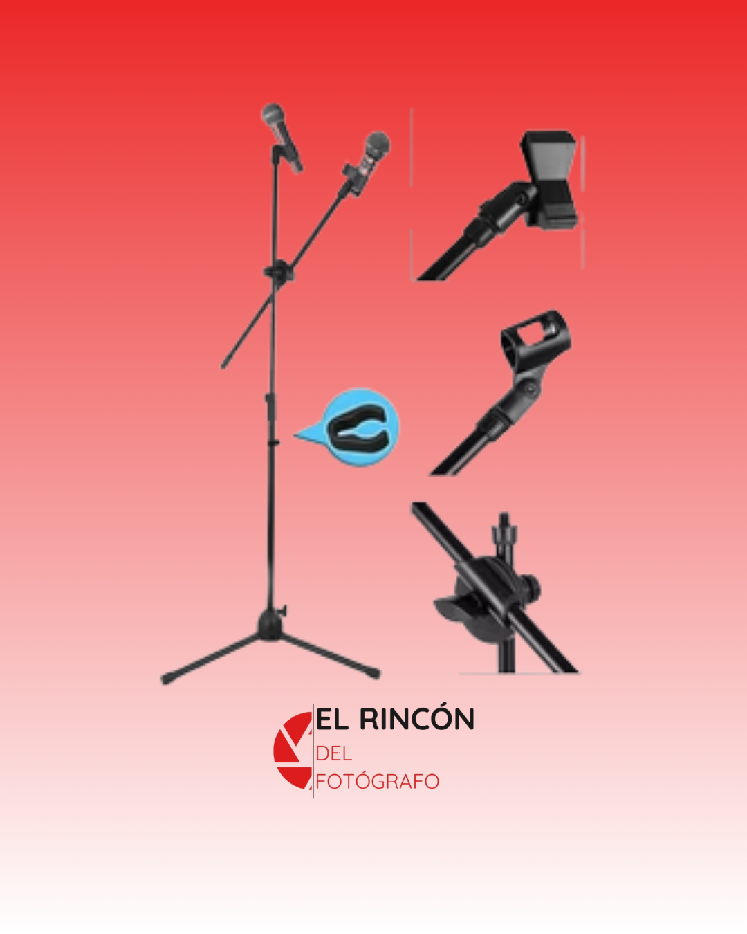 Microphone Stand Adjustable Mic Stand & Boom