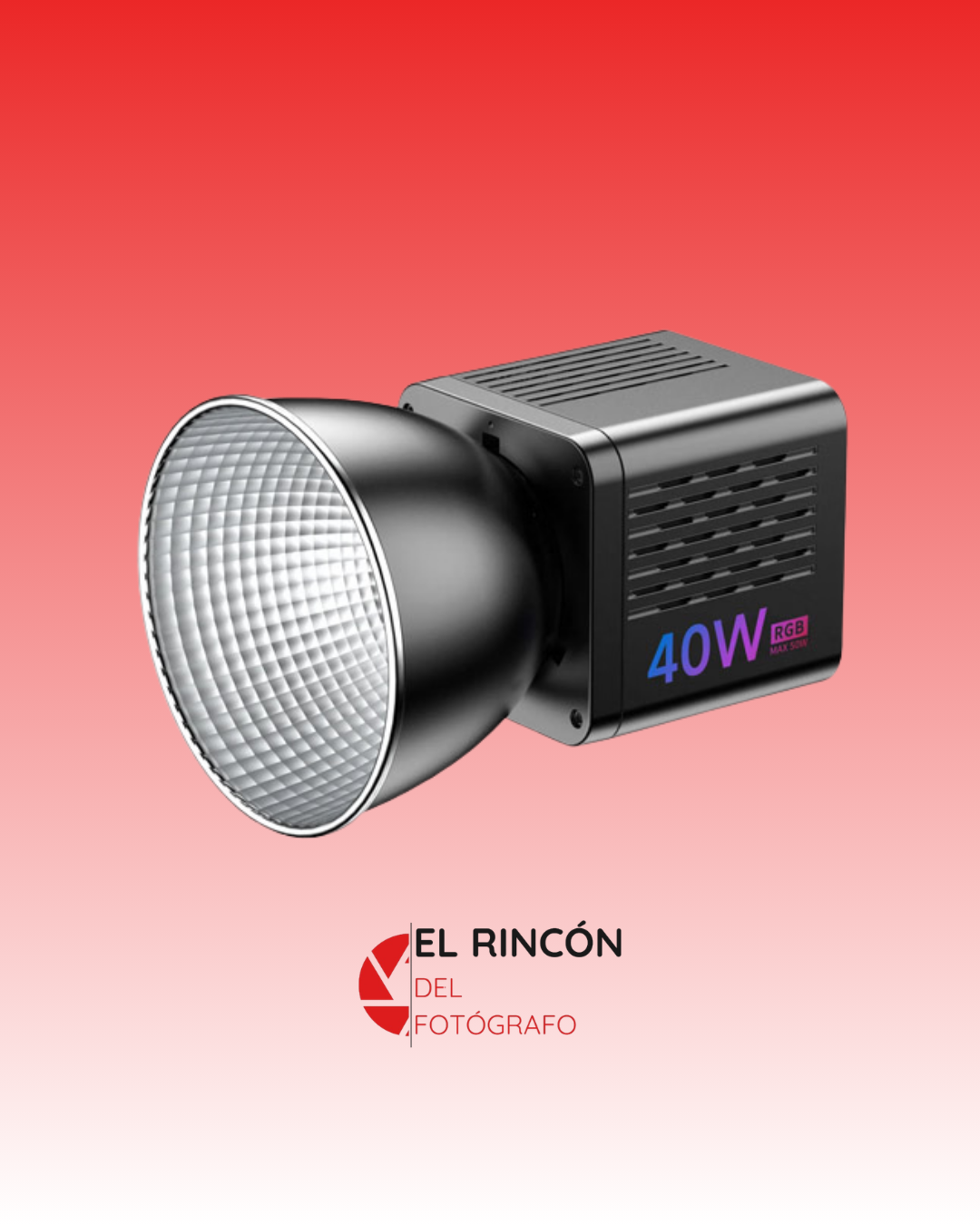 Led Ulanzi L024 RGB 40W con batería interna+ adaptador de poder L073