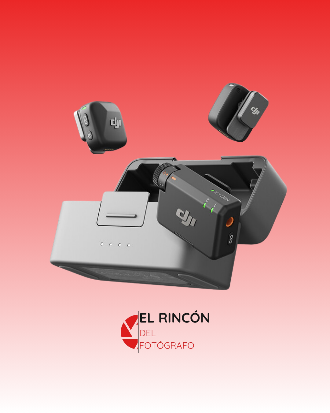 Micrófono DJI Mic Mini (2 TX + 1 RX + estuche de carga)