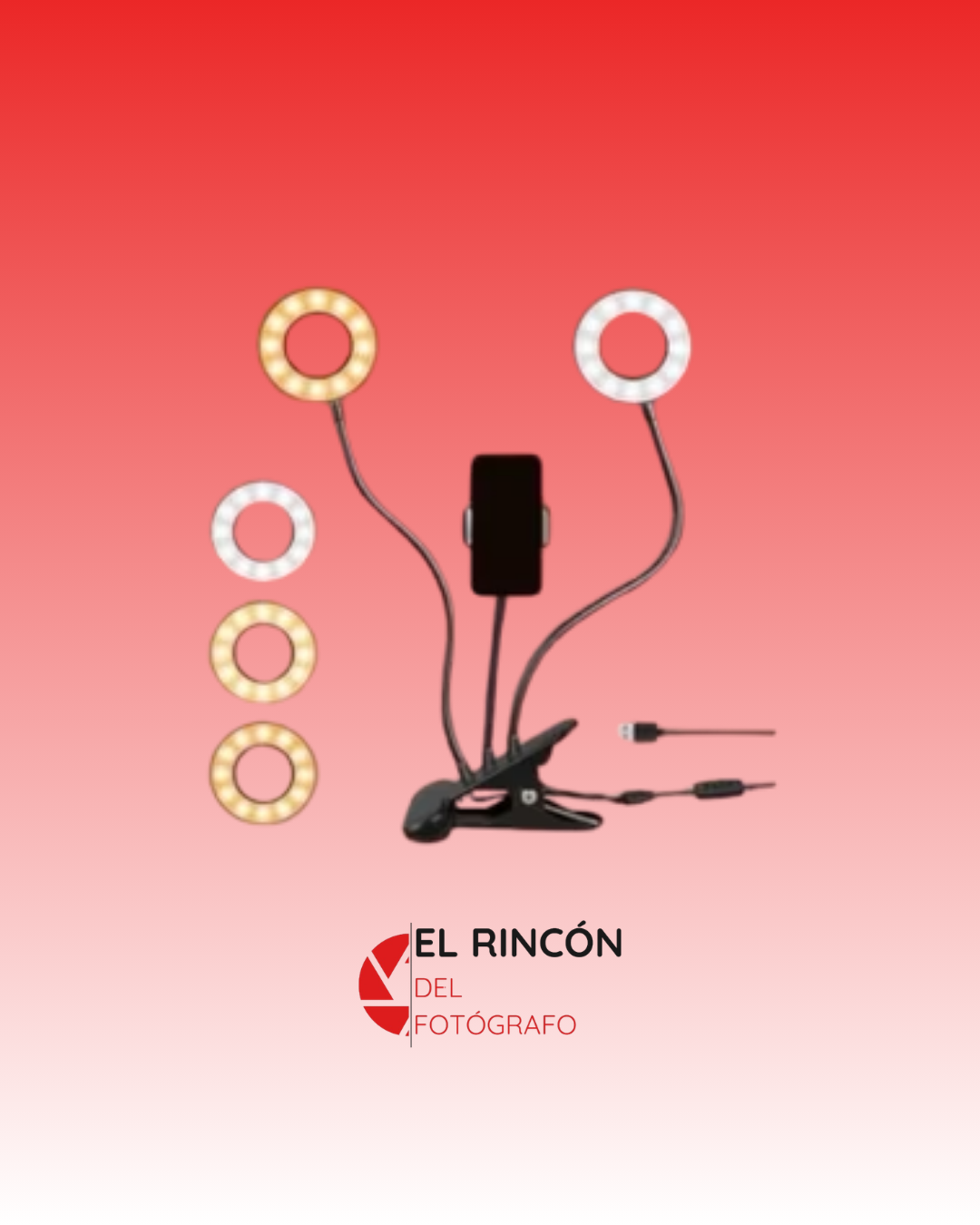 Doble aro de luz LED LR-3i