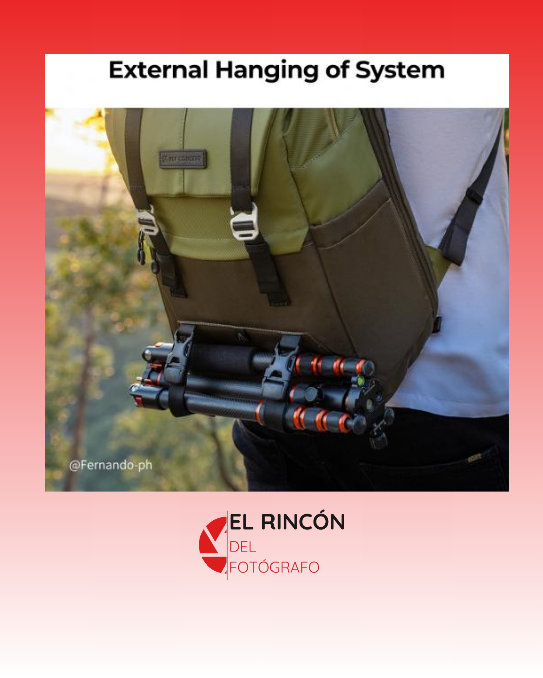 Mochila K&F Concept Beta Backpack, Verde Militar, 20 litros