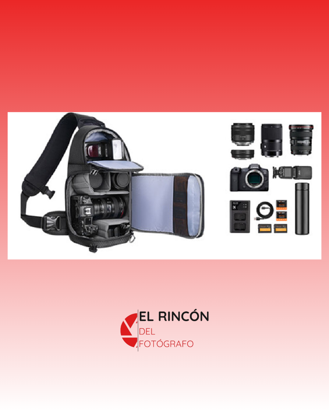 Mochila cruzada K&F Concept Beta Messenger, Negra, 10 litros