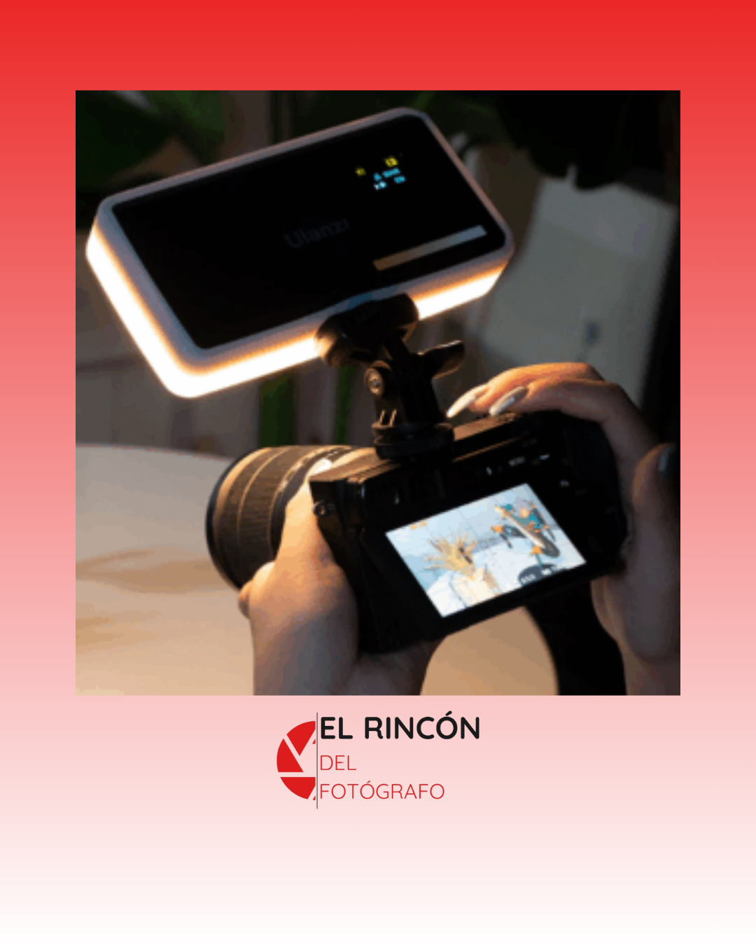 Luz LED bicolor Ulanzi VL200 + batería de litio, 8 watts