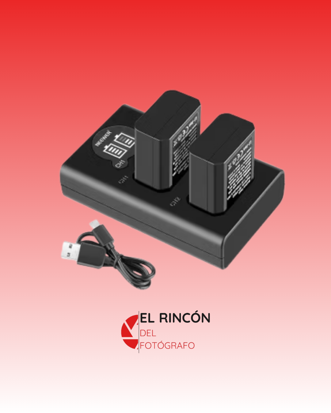 NEEWER NP-FW50 Juego de cargador de batería para SONY cámara NP-FW50