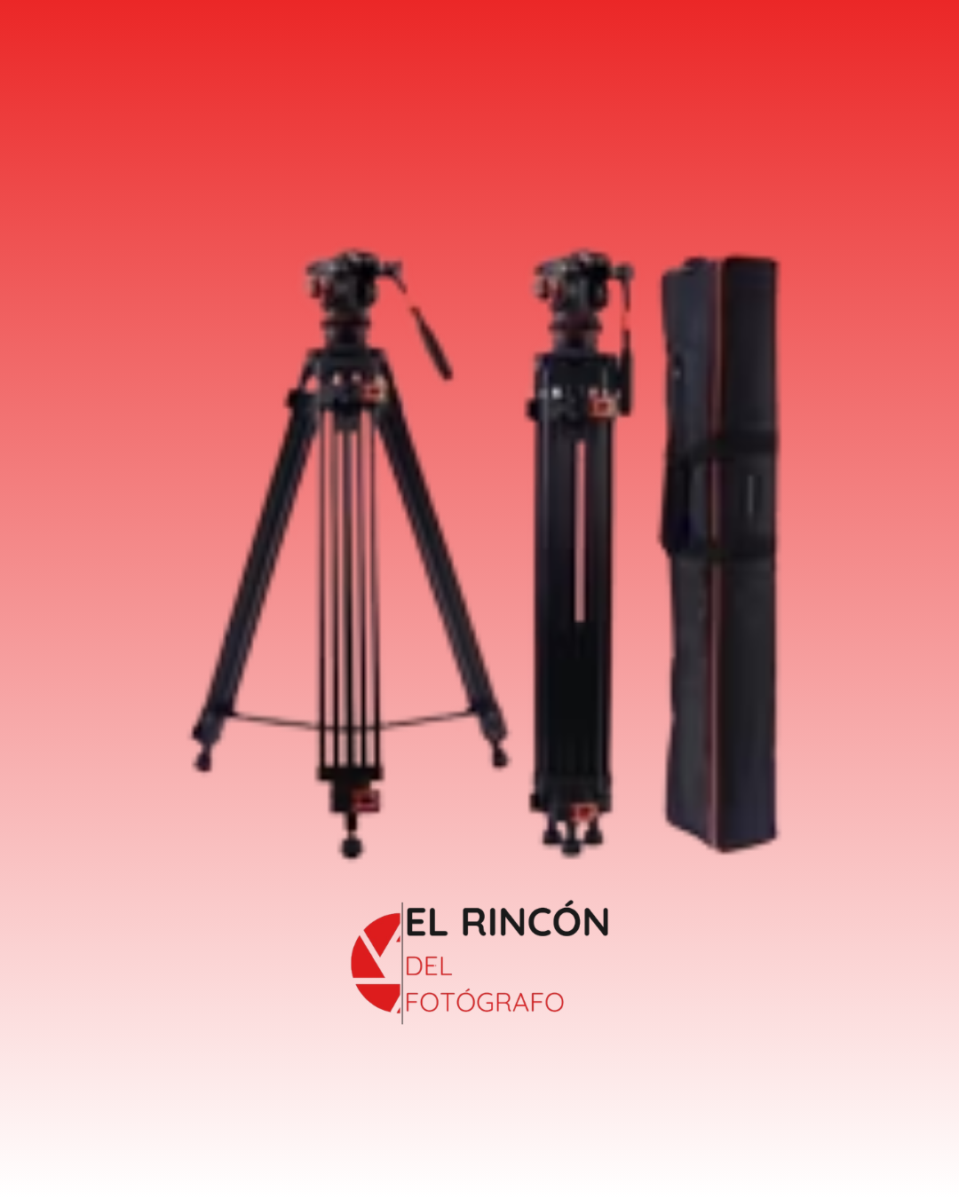 Trípode de Video K&F Concept VA3+BV40 con cabeza fluida, 10kg, 1.91m