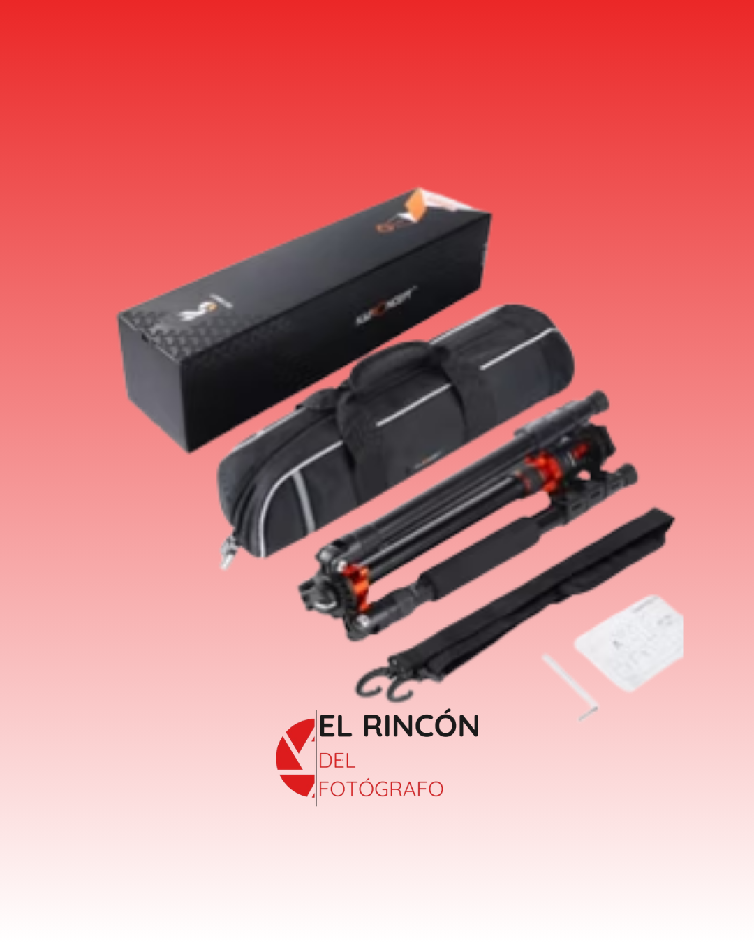 Trípode Monopod K&F Concept K254A3, 175cm, 10kg. 