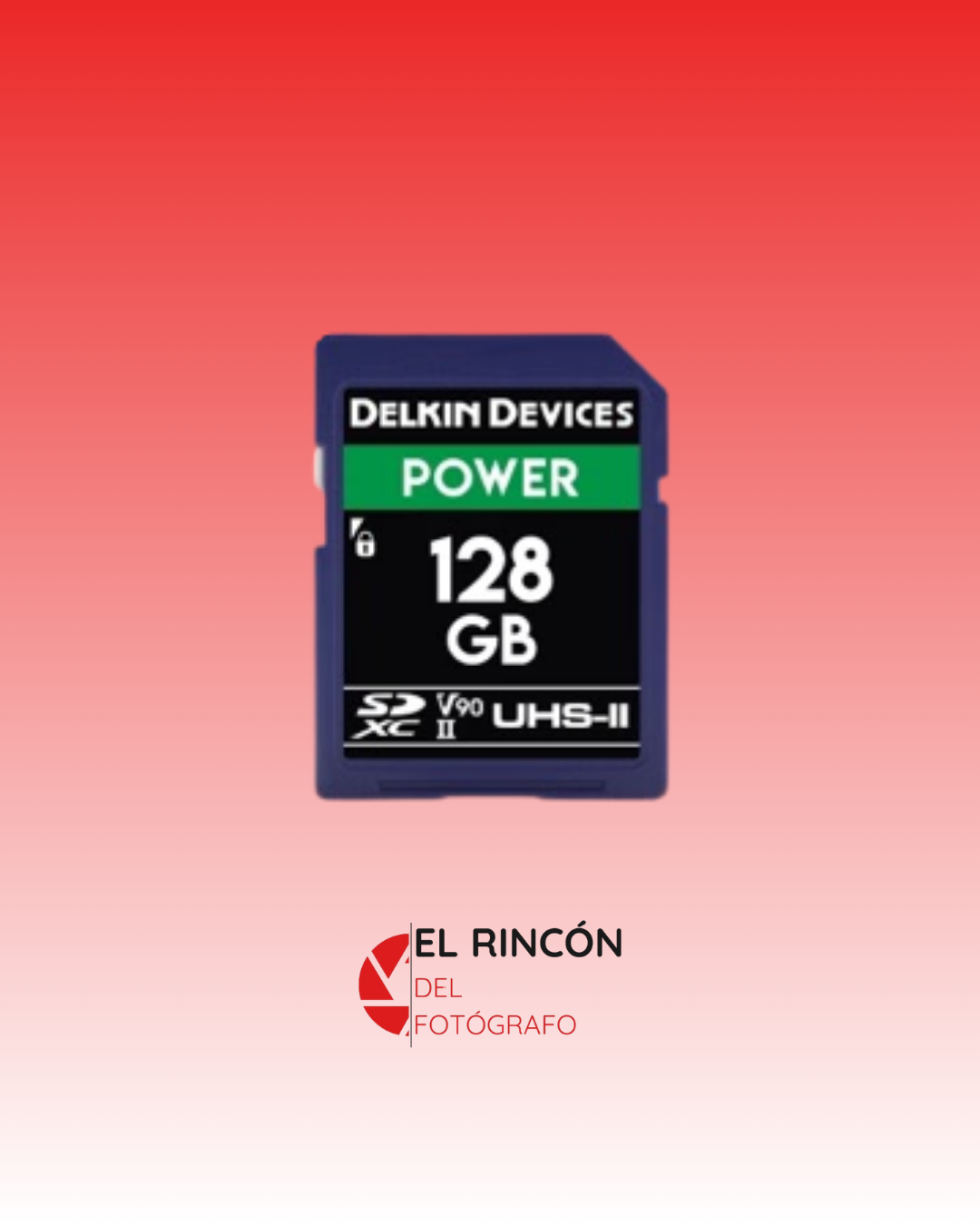 Memoria SD Delkin Devices 128 GB POWER UHS-II SDXC, V90, U3, Class 10, 300 MB/s