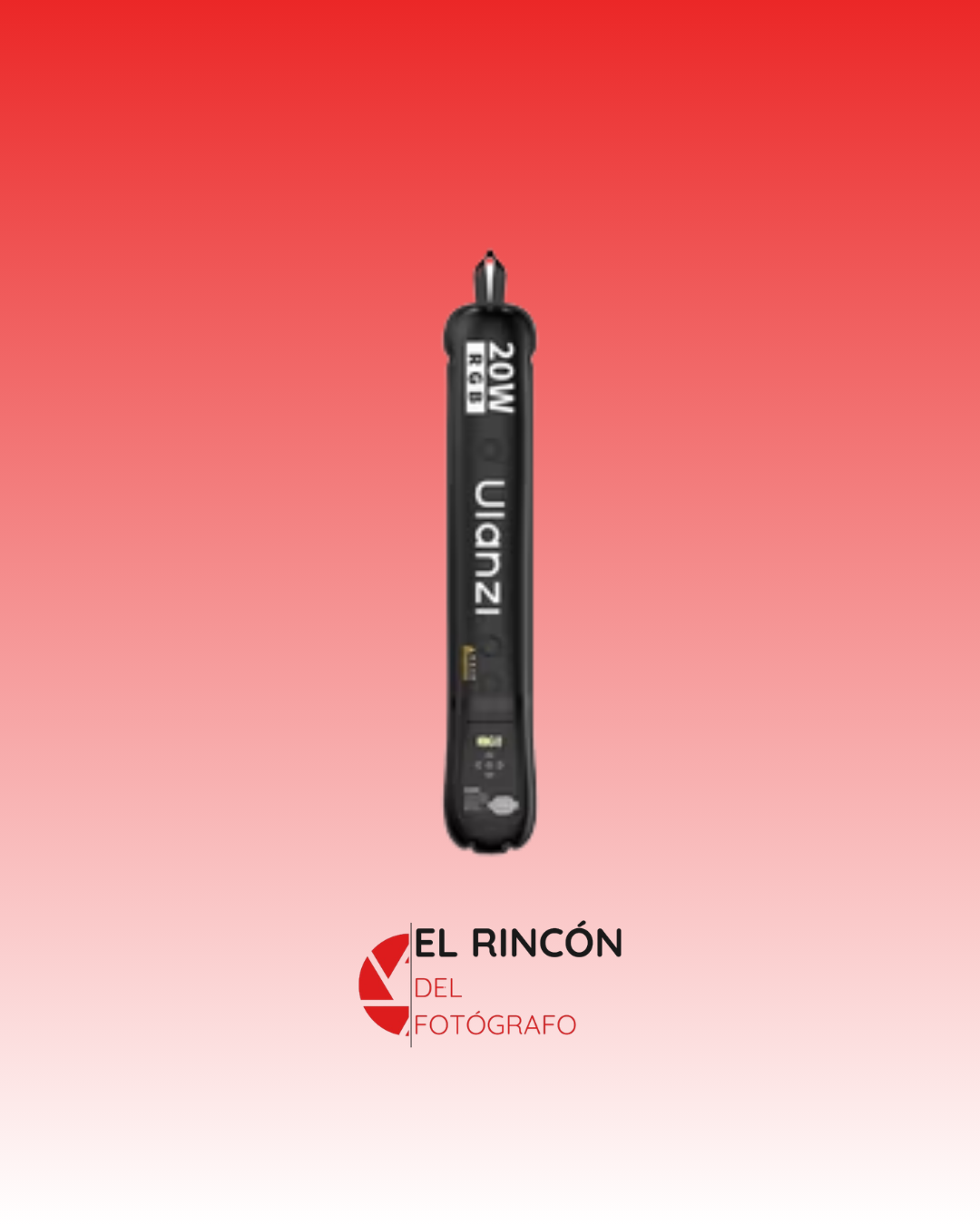 Tubo de Luz LED inflable Ulanzi UA20C RGB, 20watts, con batería