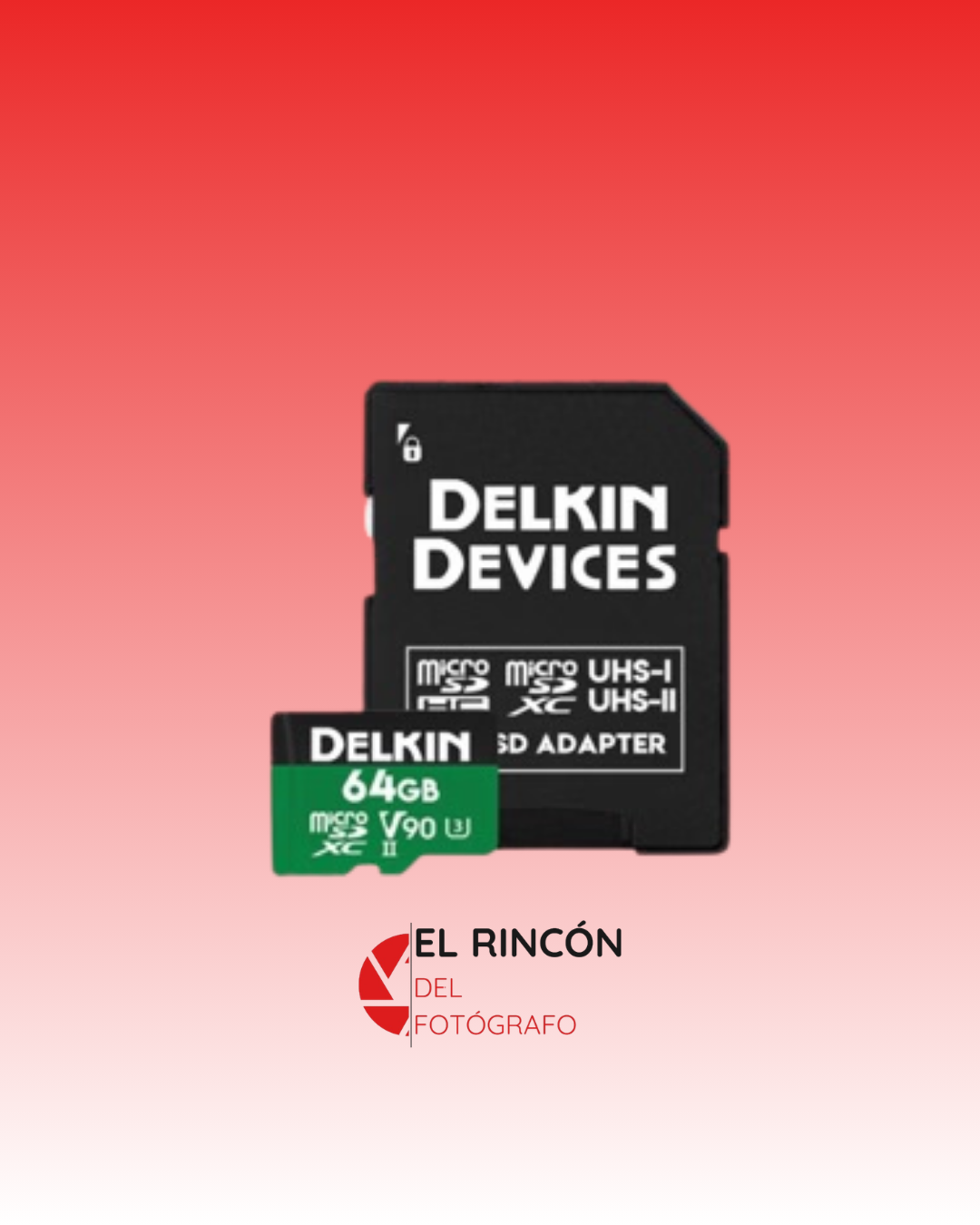 Memoria Delkin 64GB POWER microSD UHS-II SDXC U3 V90