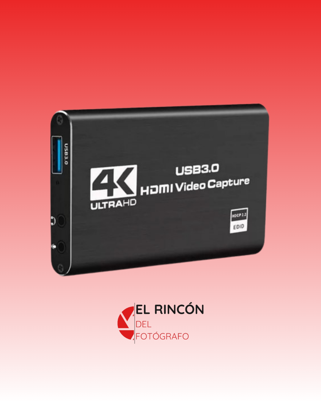 Capturadora de video y audio HDMI 4K 30Hz USB 3.0
