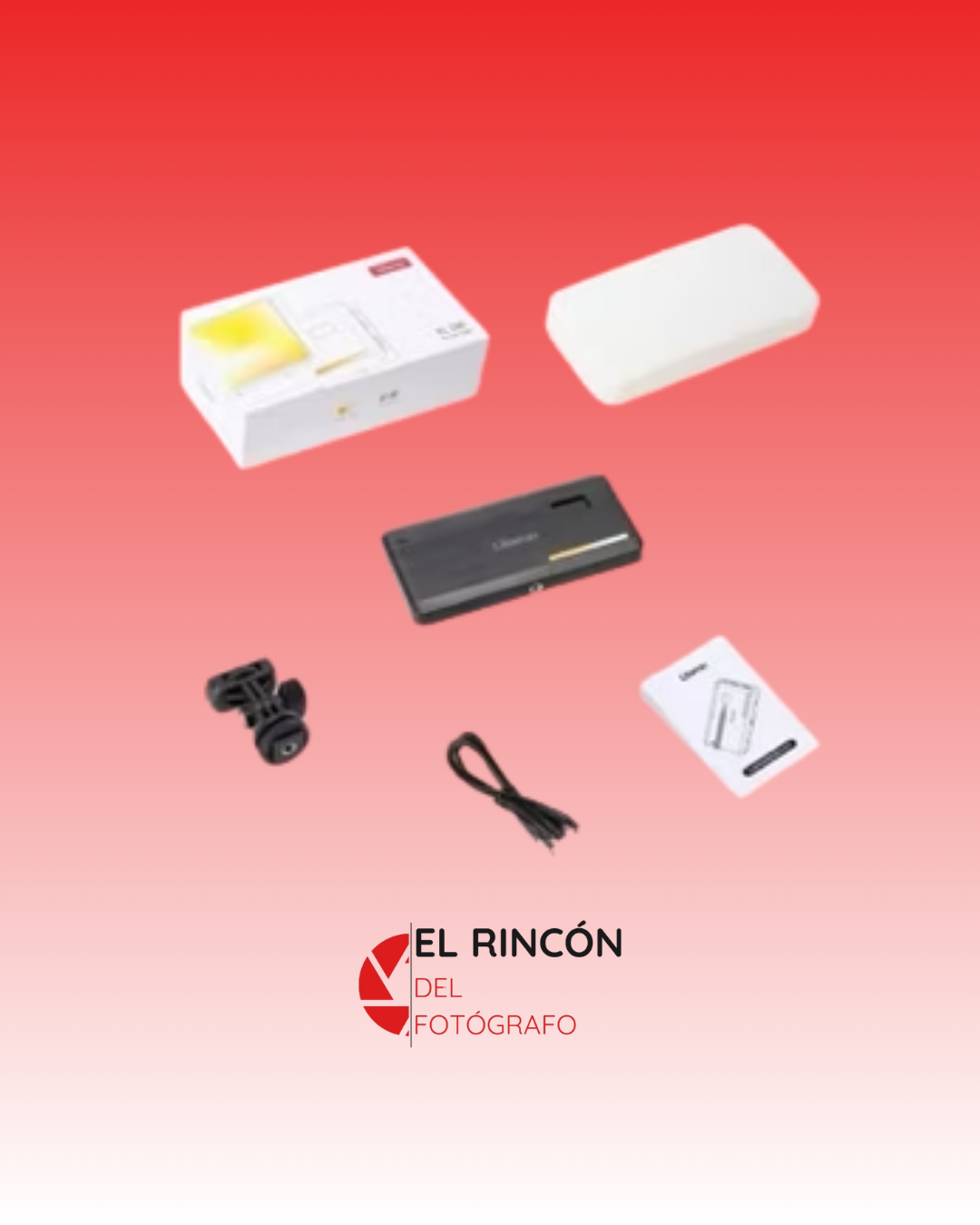 Luz LED bicolor Ulanzi VL200 + batería de litio, 8 watts