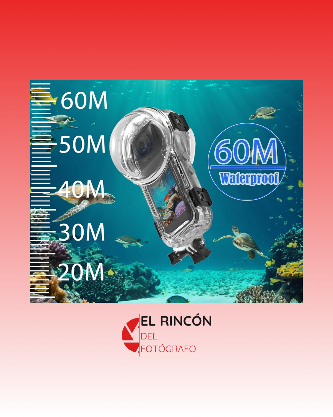 carcasa sumergible insta360 x5