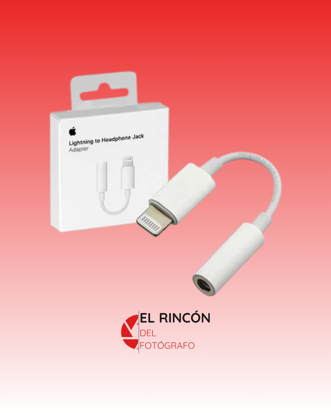 ADAPTADOR CONVERTIDOR LIGHTNING A JACK 3.5MM