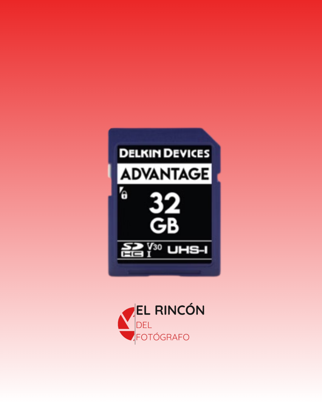 Memoria SD Delkin Devices 32 GB ADVANTAGE UHS-I SDHC, V30, U3, Class 10, 90 MB/s