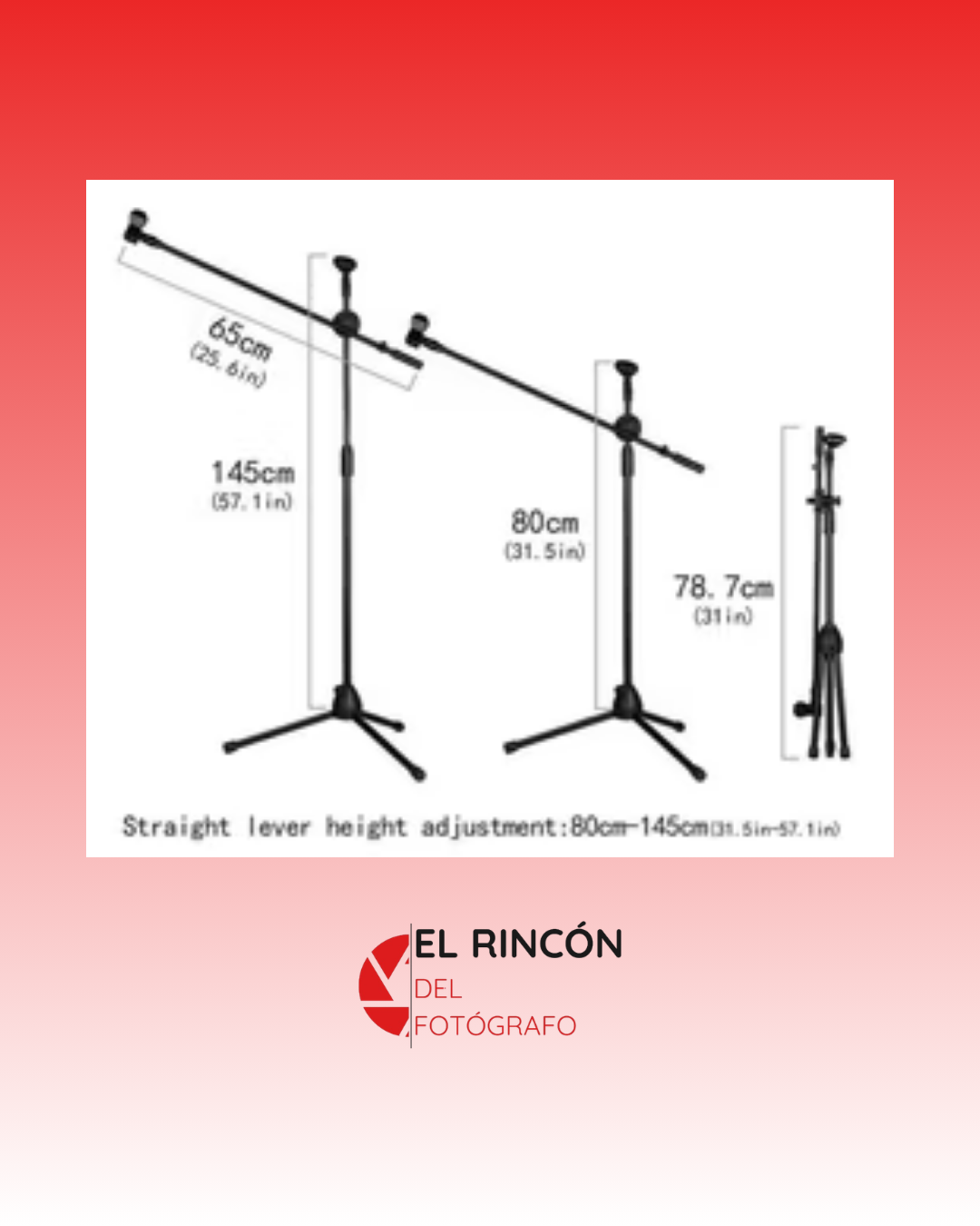 Microphone Stand Adjustable Mic Stand & Boom