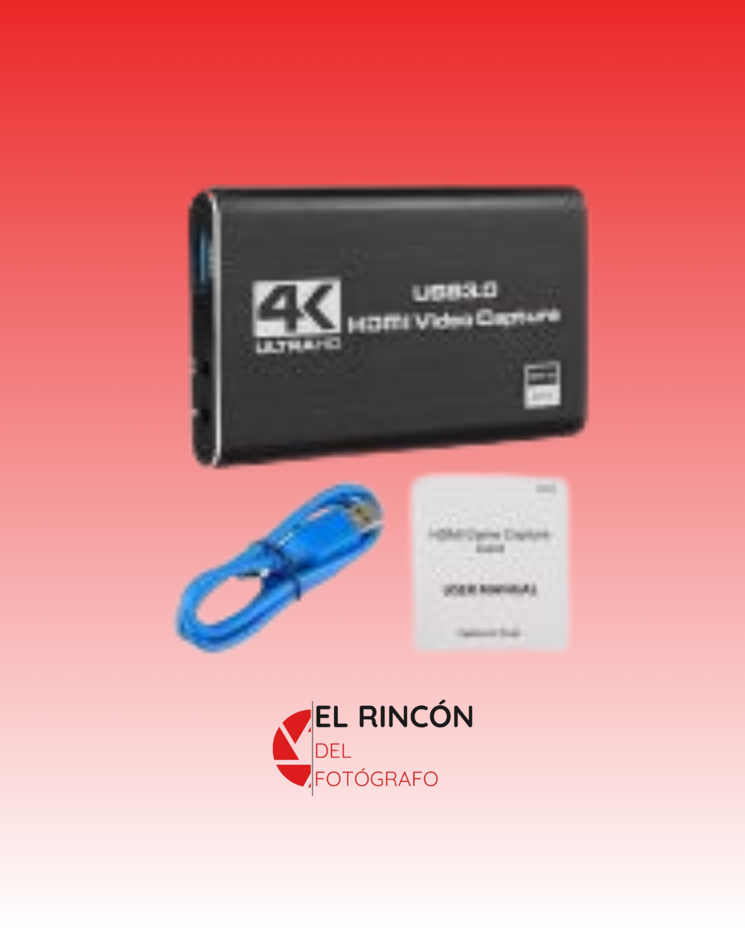 Capturadora de video y audio HDMI 4K 30Hz USB 3.0