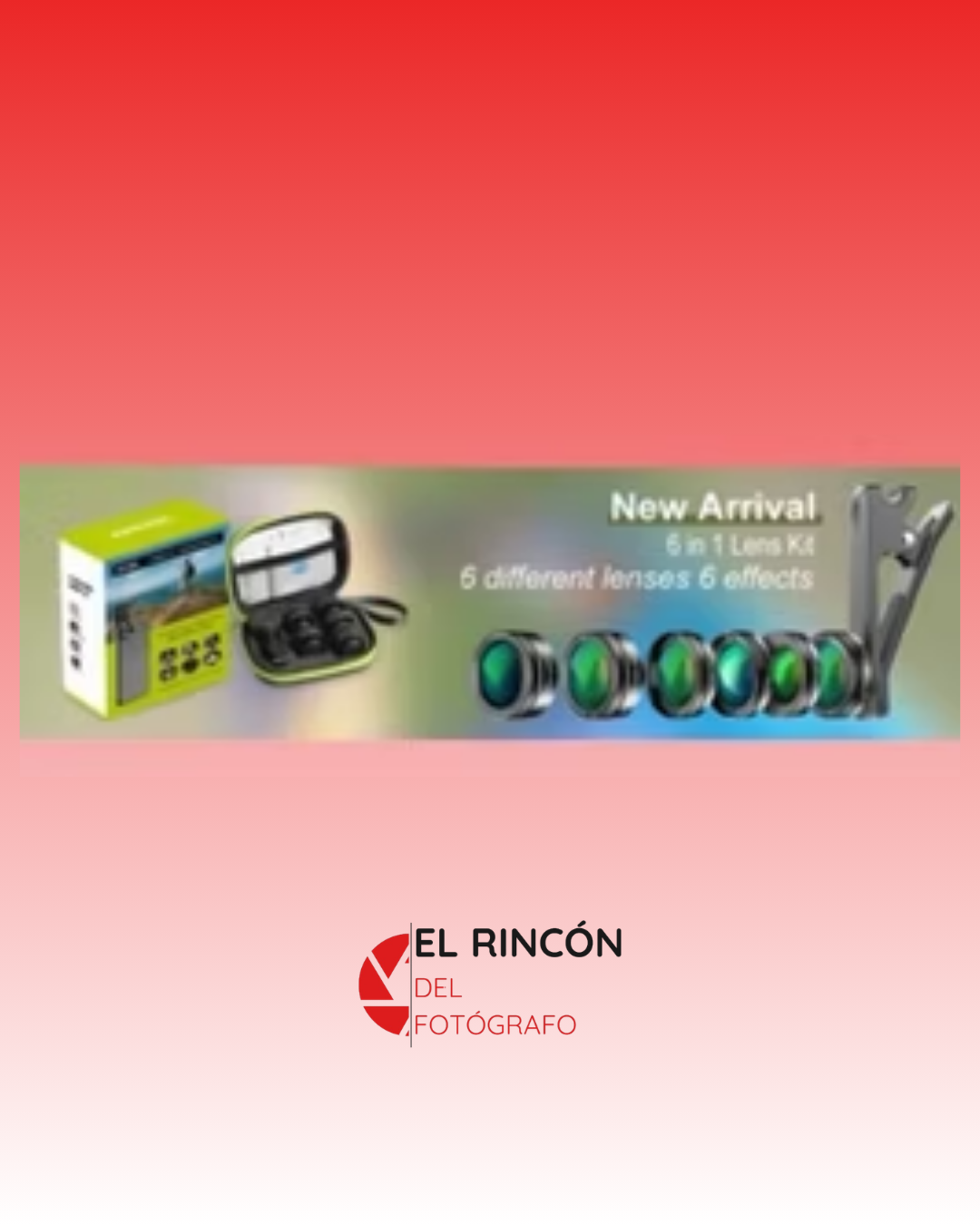 Kit de lentes 6 en 1 para celular Apexel APL-DG6