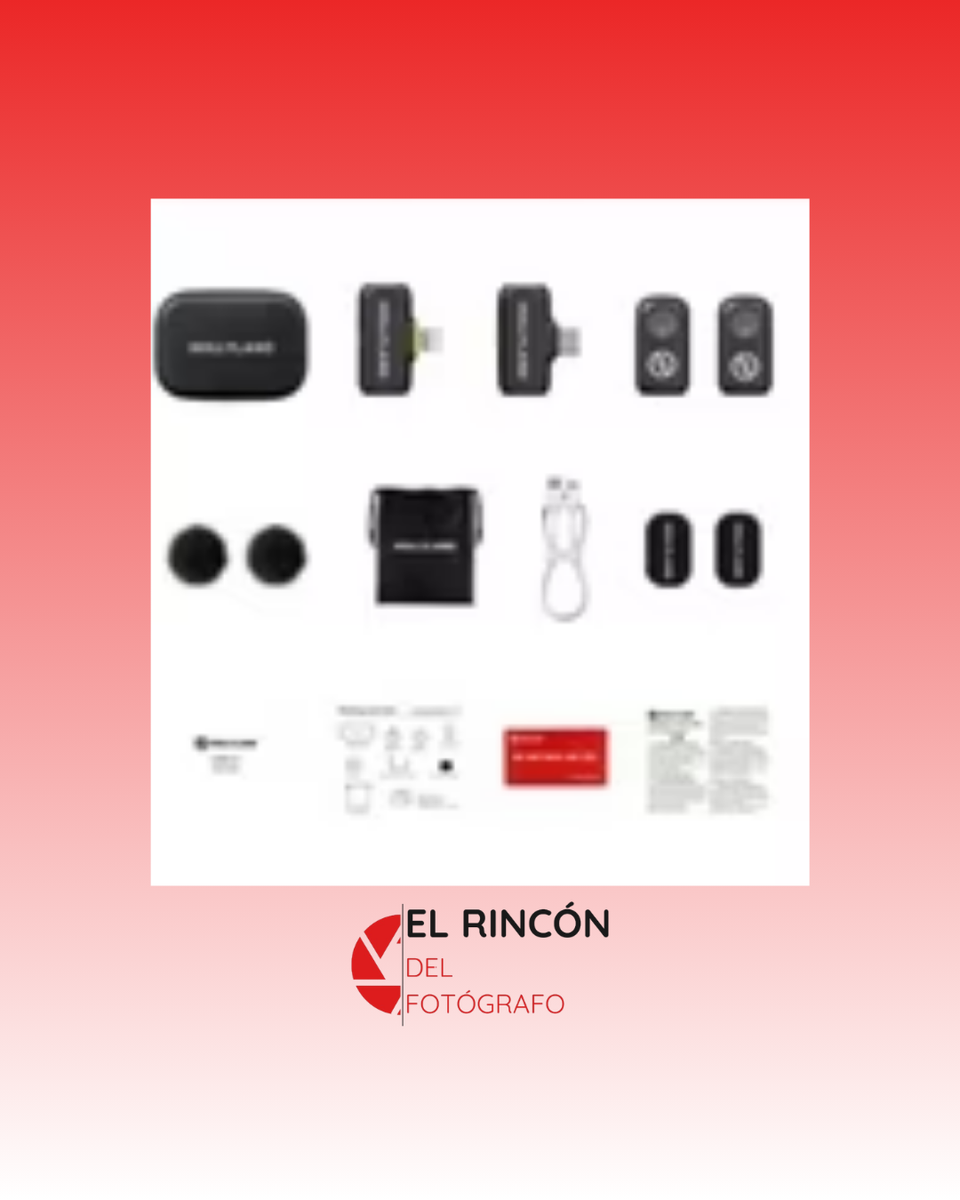 Kit de micrófonos inalámbricos Hollyland LARK A1 Combo