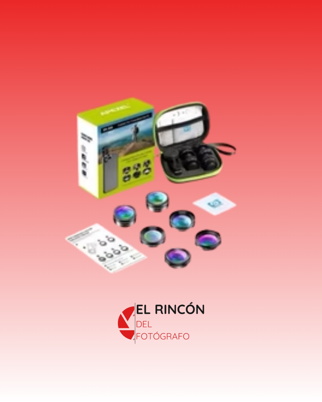 Kit de lentes 6 en 1 para celular Apexel APL-DG6