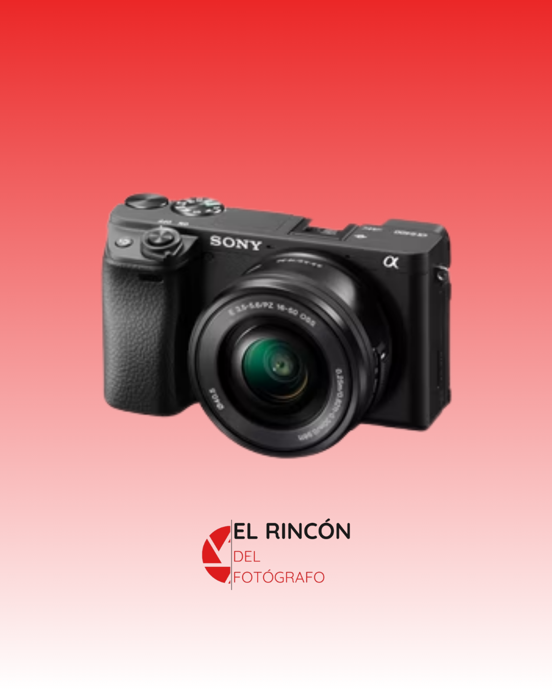 Cámara Sony Alpha A6400 con lente Sony 16-50mm OSS II Open Box