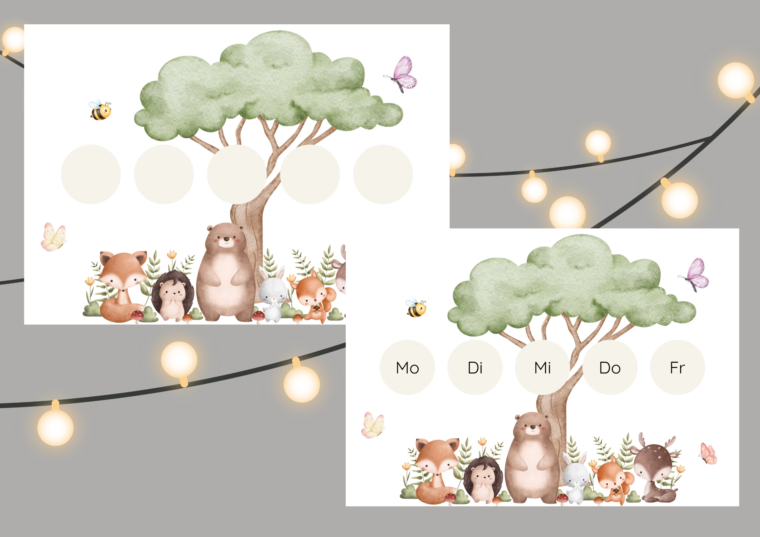 Digitaler Kindi-Wochen-Countdown - Motivationstafel