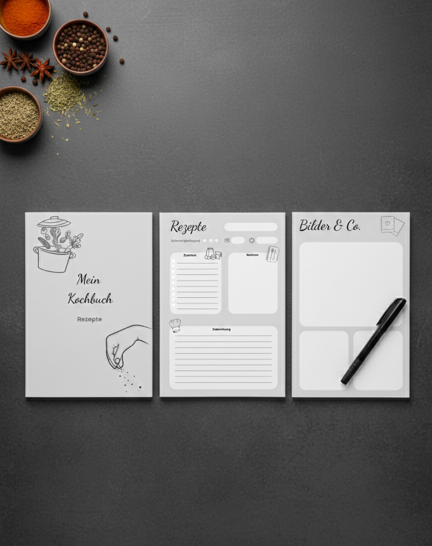 Digitales Rezeptbuch - DIY-Set
