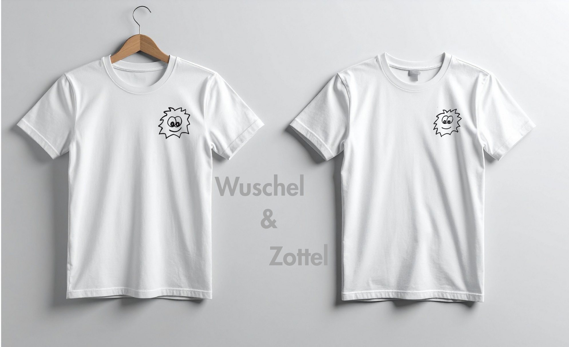 Bügelbild Set "Wuschel & Zottel" | Monster-Duo für Kinderkleidung 