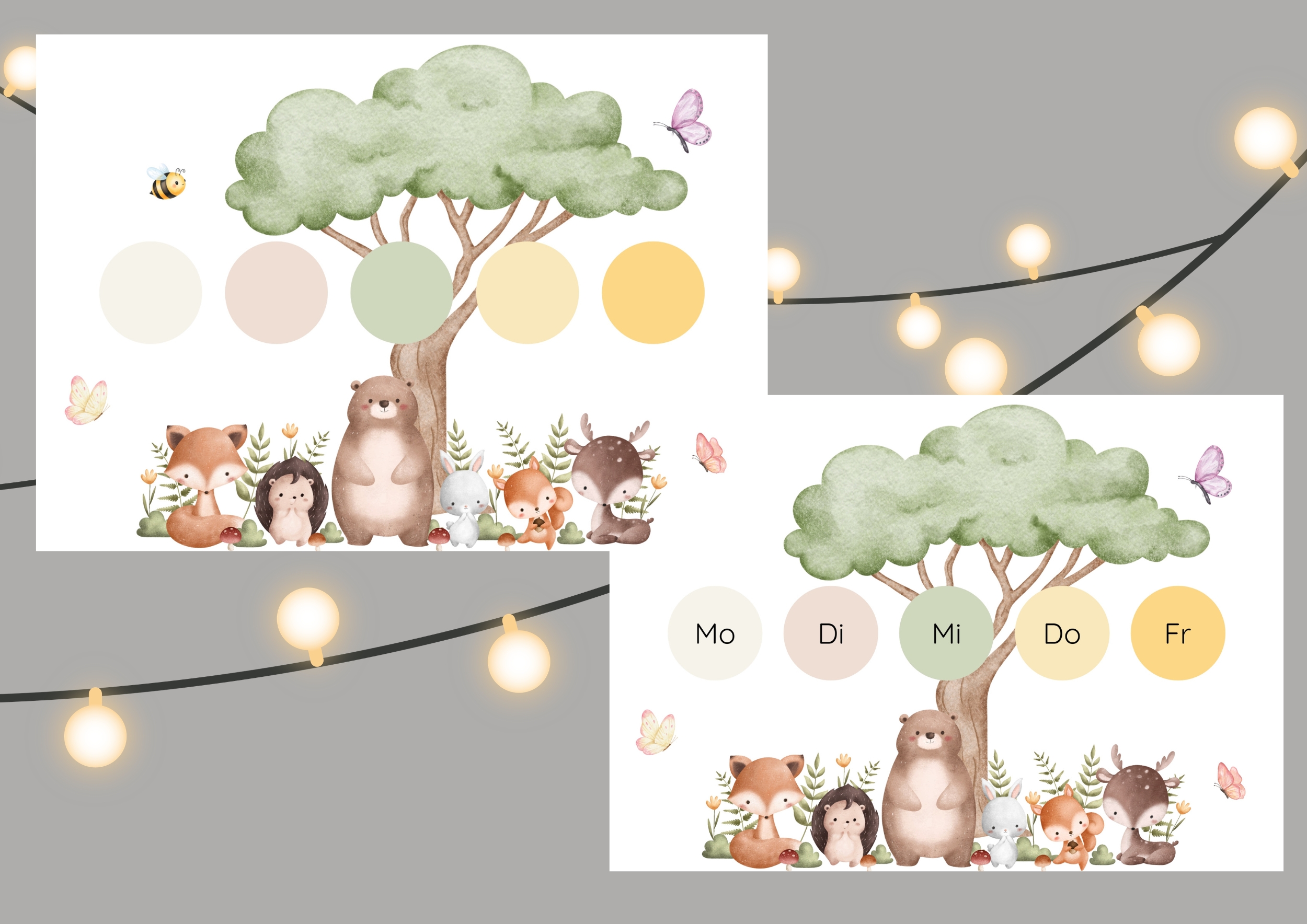 Digitaler Kindi-Wochen-Countdown - Motivationstafel