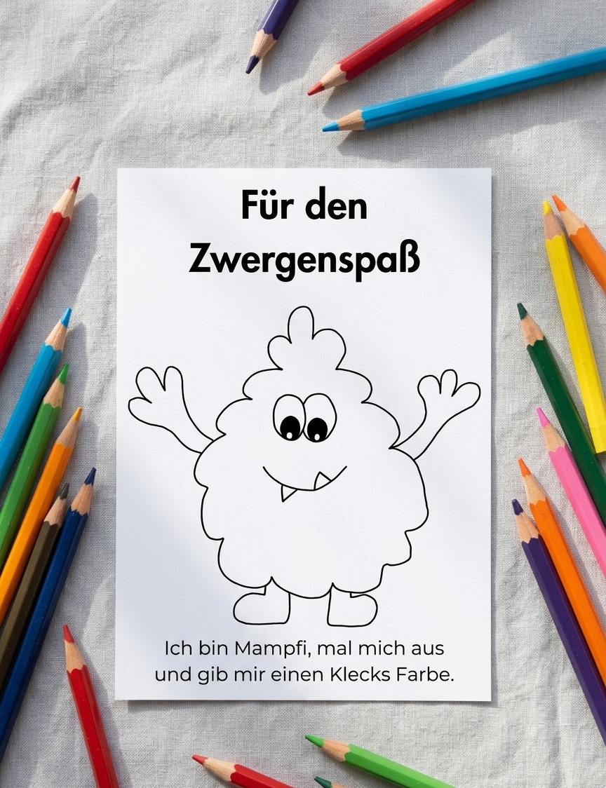 Liebevolle Sparchallenge für Kinder - laminiert