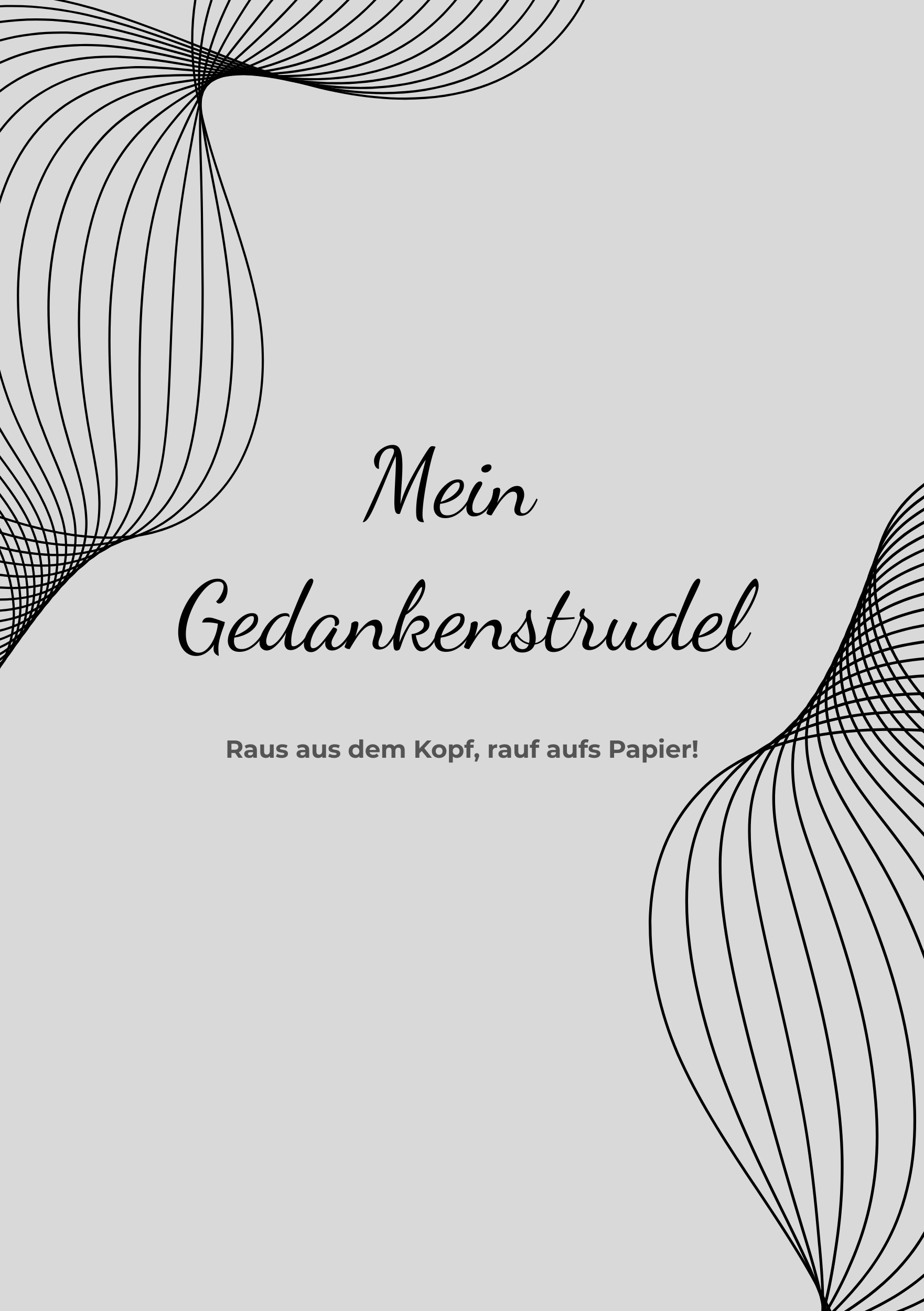 Mein Gedankenstrudel - digitales 3-teiliges Tagebuch